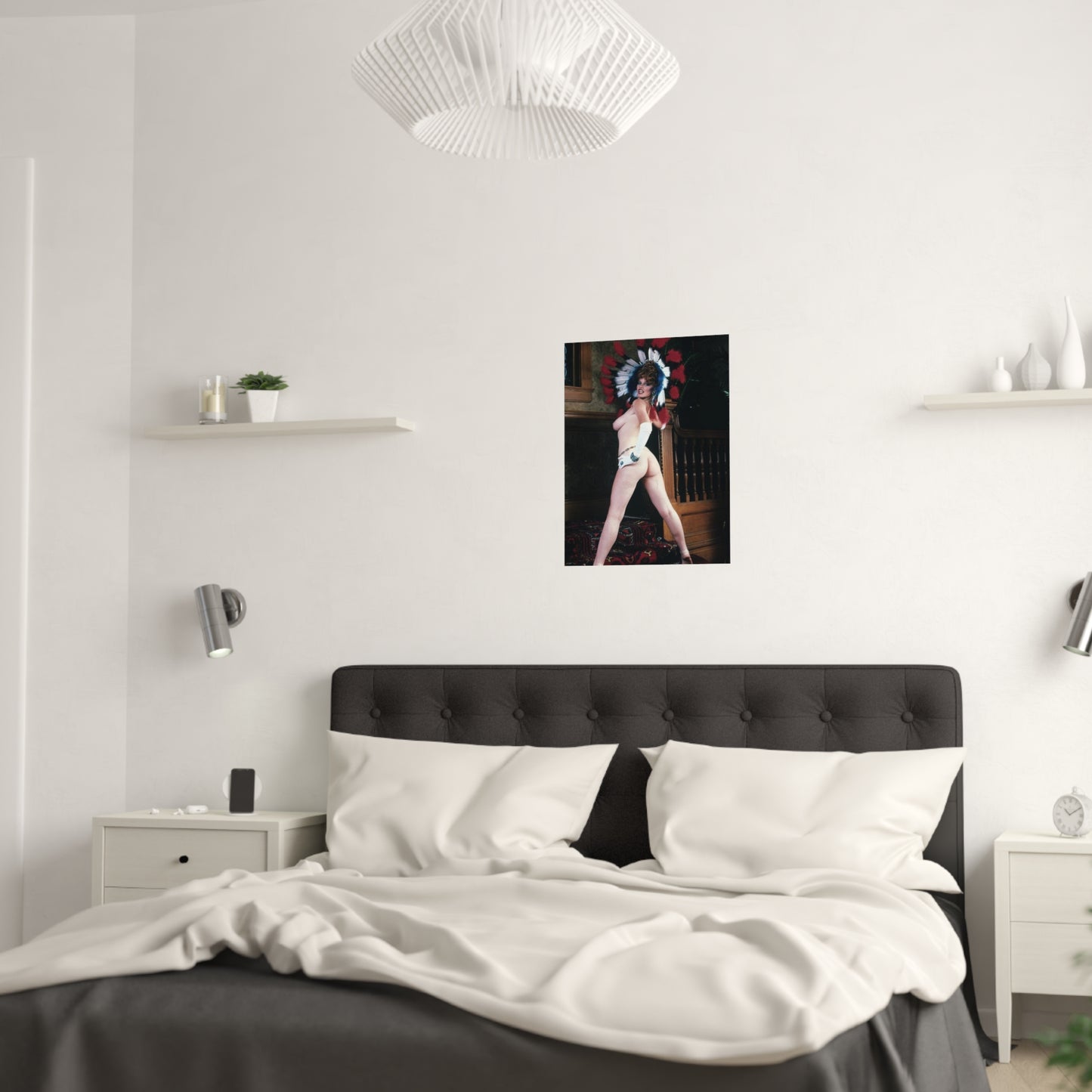 Satin Posters (210gsm) Retro Porn Star Lisa De Leeuw Nude