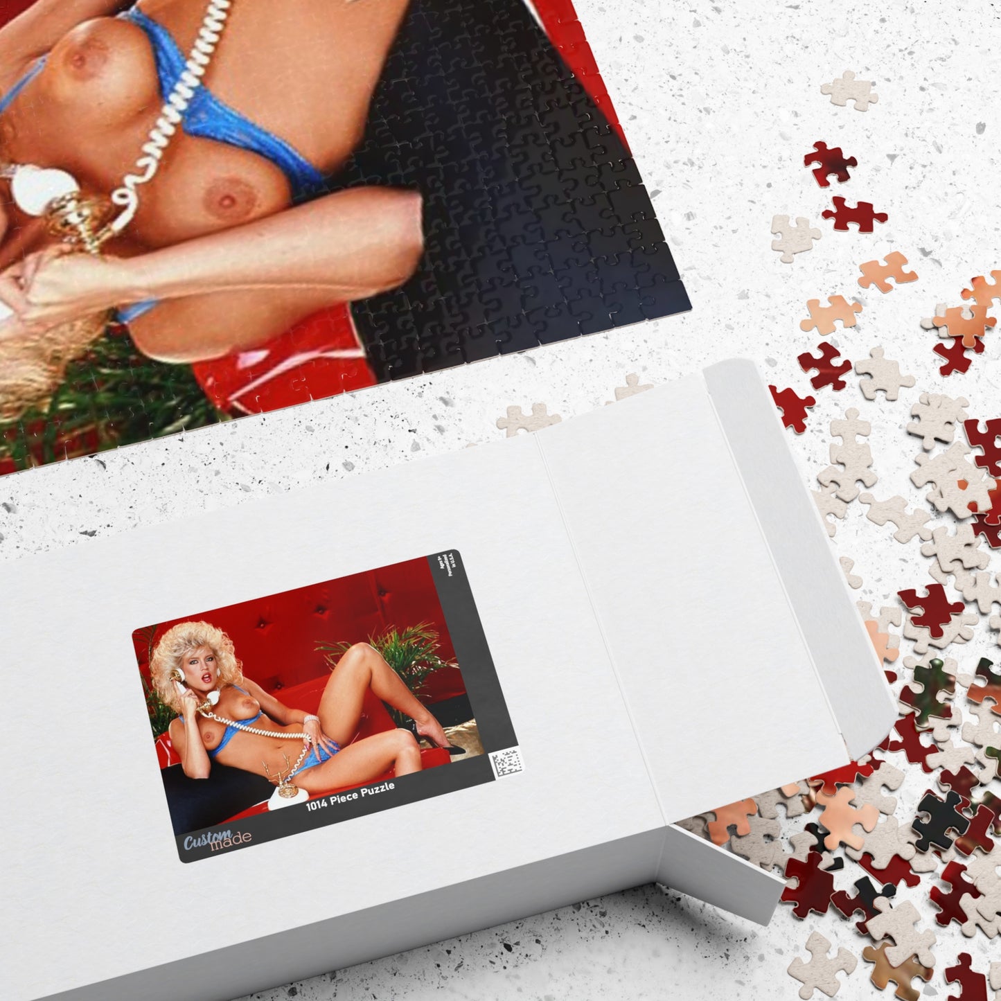 Puzzle (110, 252, 500, 1014-piece) Retro 1980s Porn Star Amber Lynn