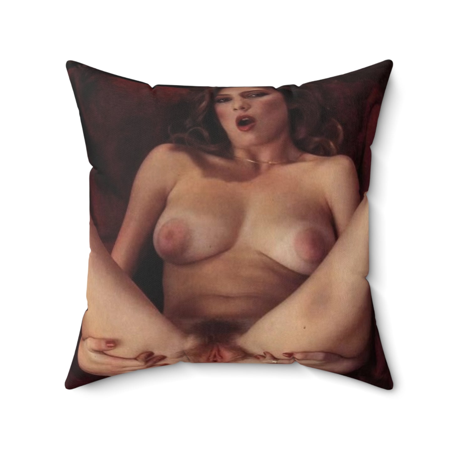 Spun Polyester Square Pillow Traci Lords Nude