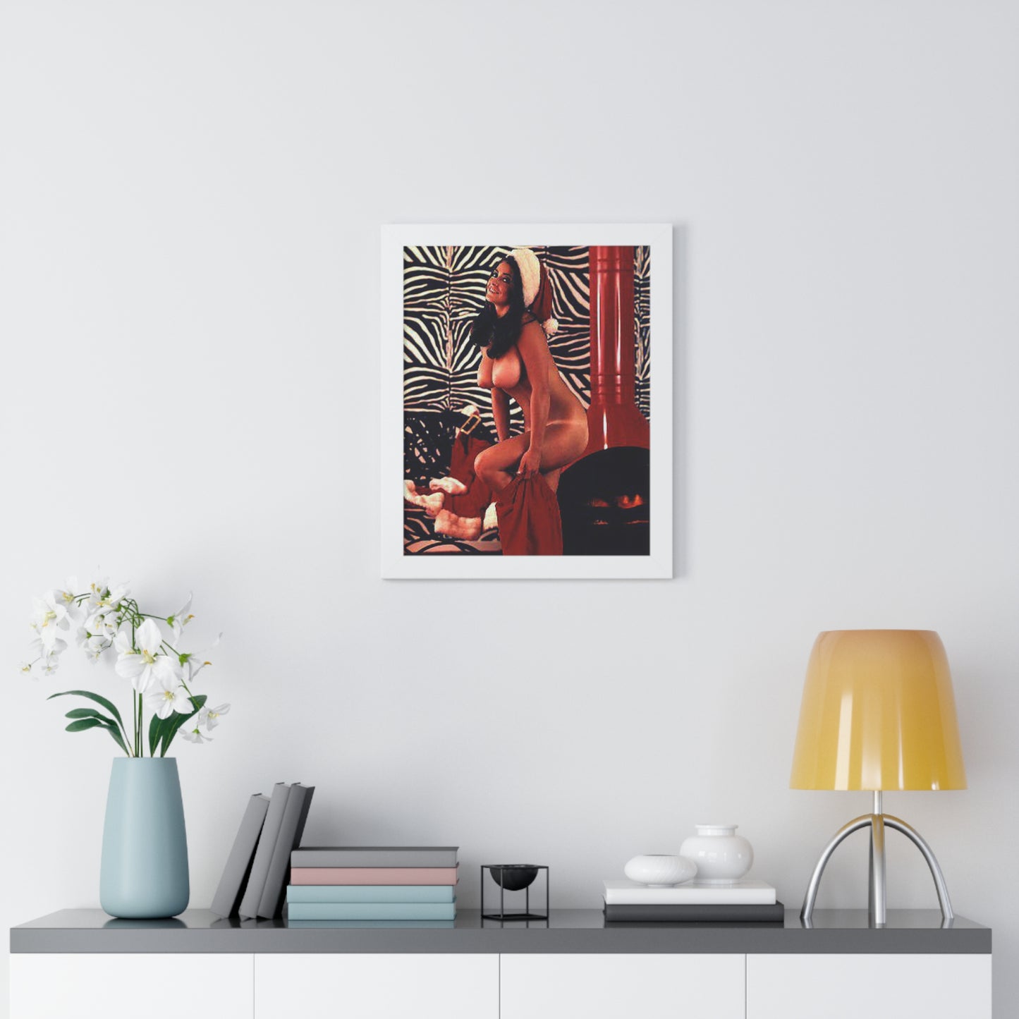 Framed Vertical Poster Playboy Playmate Cynthia Myers Nude