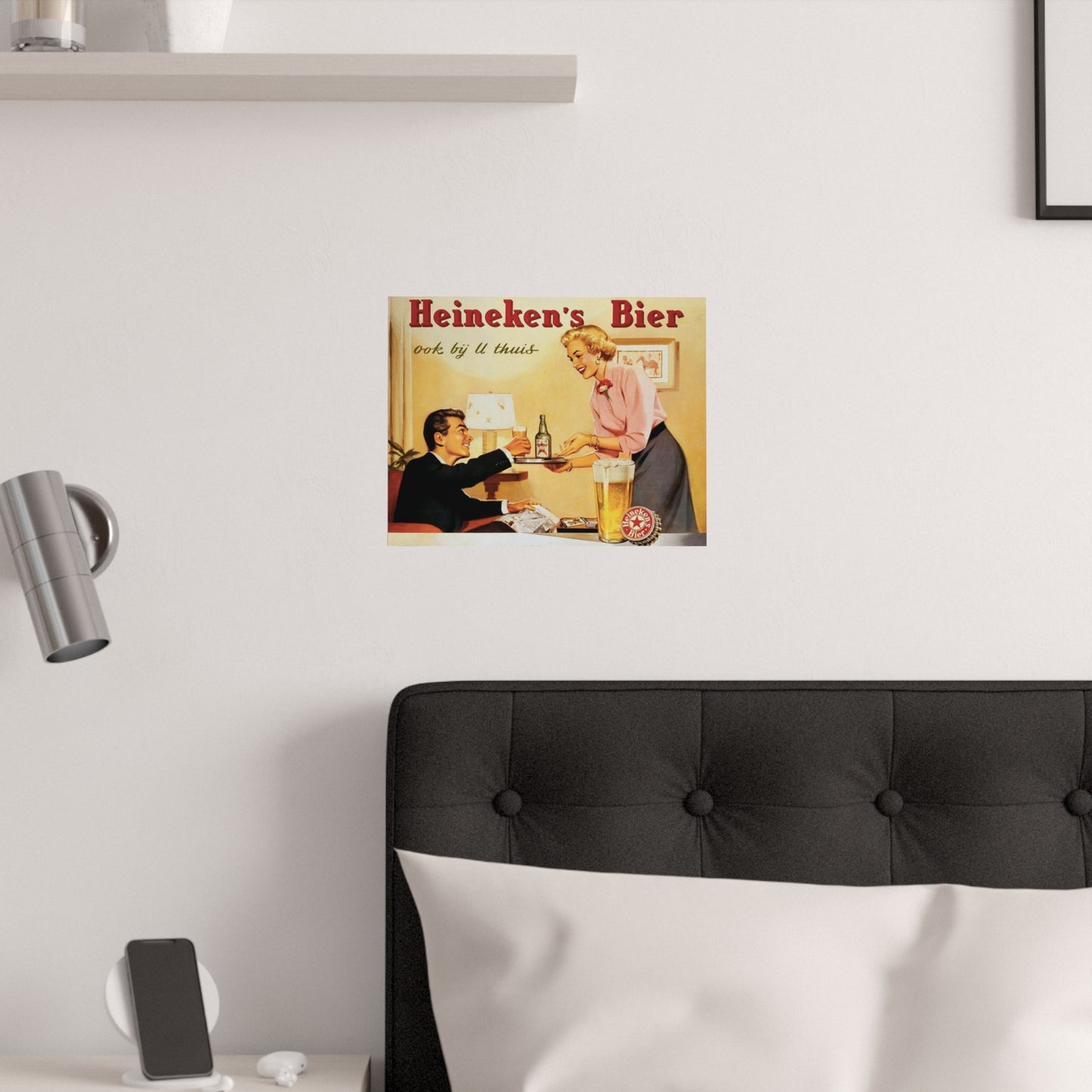 Satin Posters (210gsm) Retro Beer Advertisement Heineken