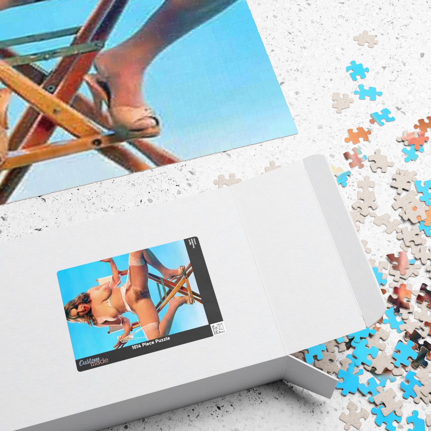 Puzzle (110, 252, 500, 1014-piece) Vintage Pornstar Little Oral Annie Nude