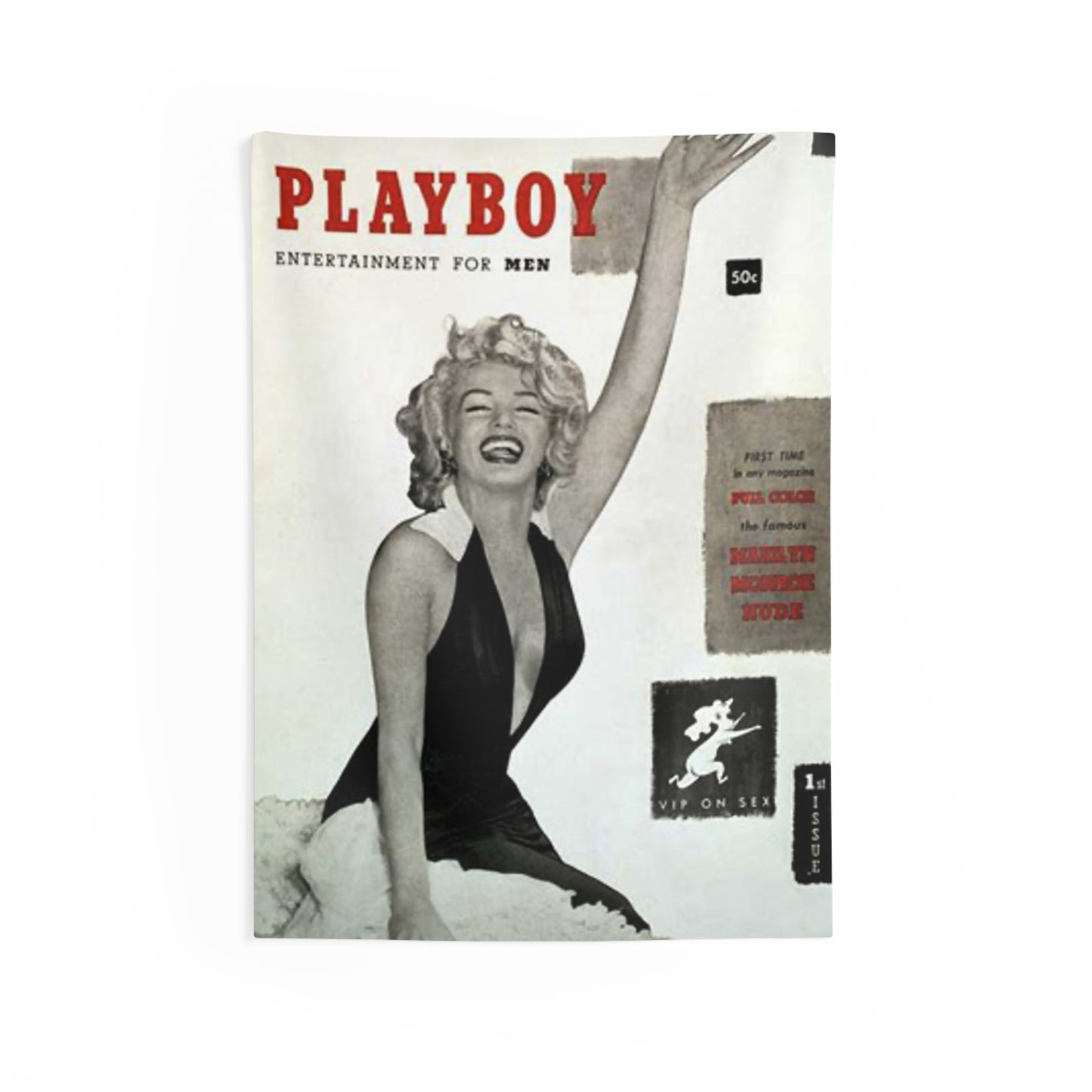 Indoor Wall Tapestries Playboy Cover December 1953 Marilyn Monroe