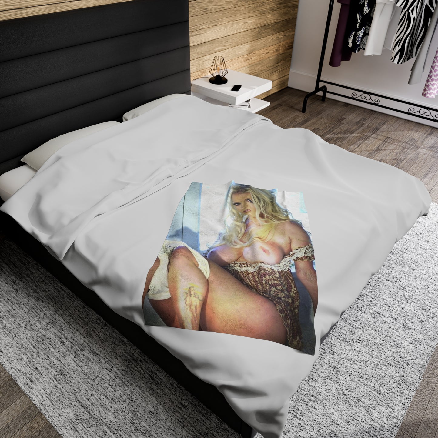 Velveteen Plush Blanket Pornstar Jenna Jameson Nude