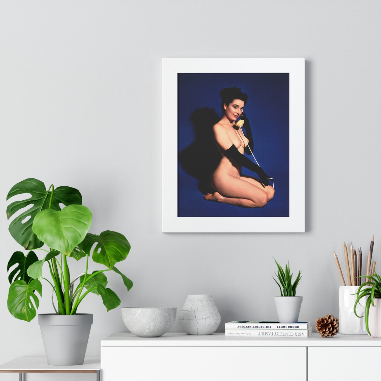 Framed Vertical Poster Playboy Playmate June 1954 Margie Harrison