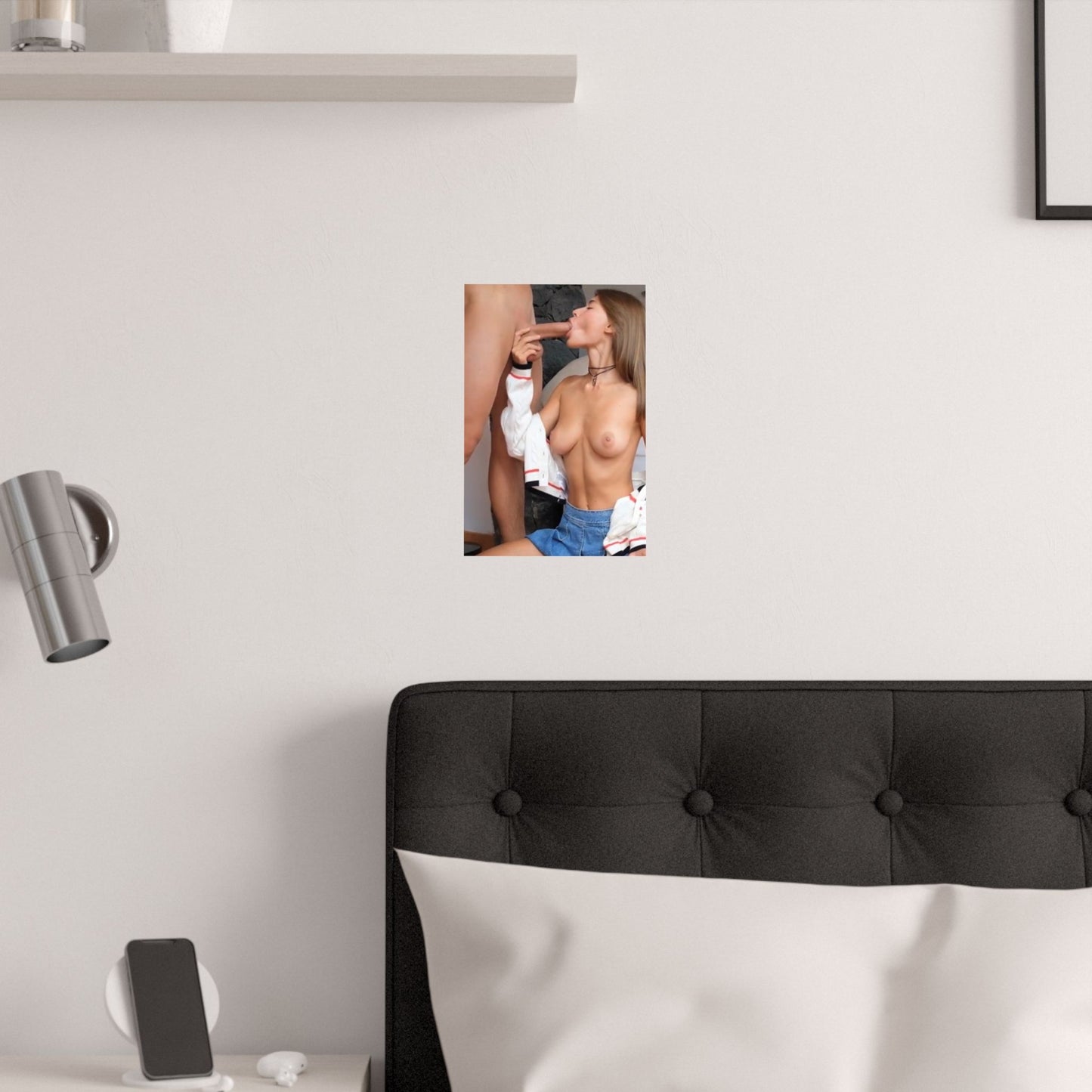 Satin Posters (210gsm) Natural Teen Sucking Cock