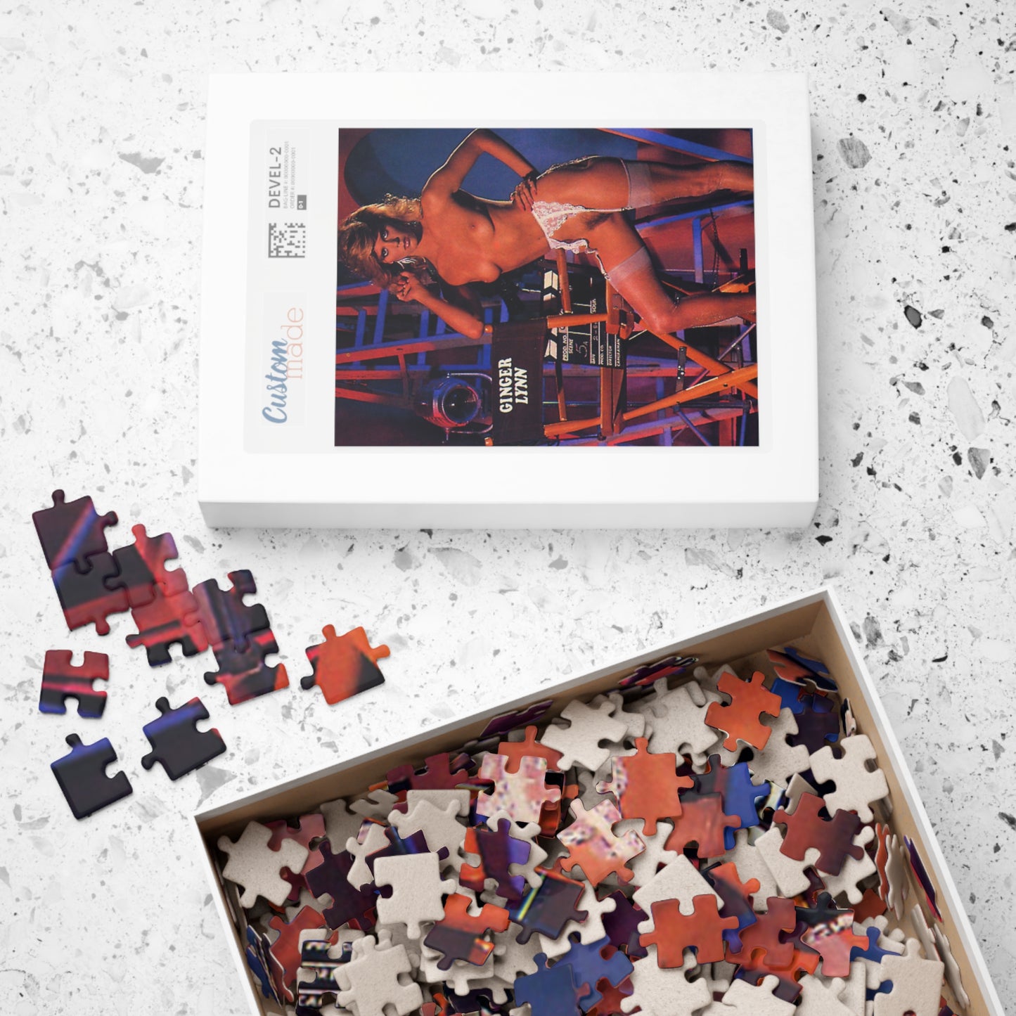 Puzzle (110, 252, 500, 1014-piece) Retro Porn Star Ginger Lynn Nude