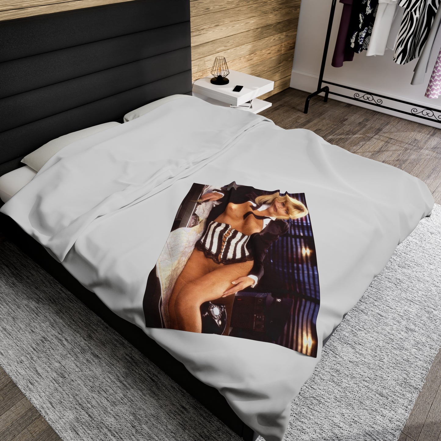 Velveteen Plush Blanket Playboy Playmate September 1995 Donna D'Errico