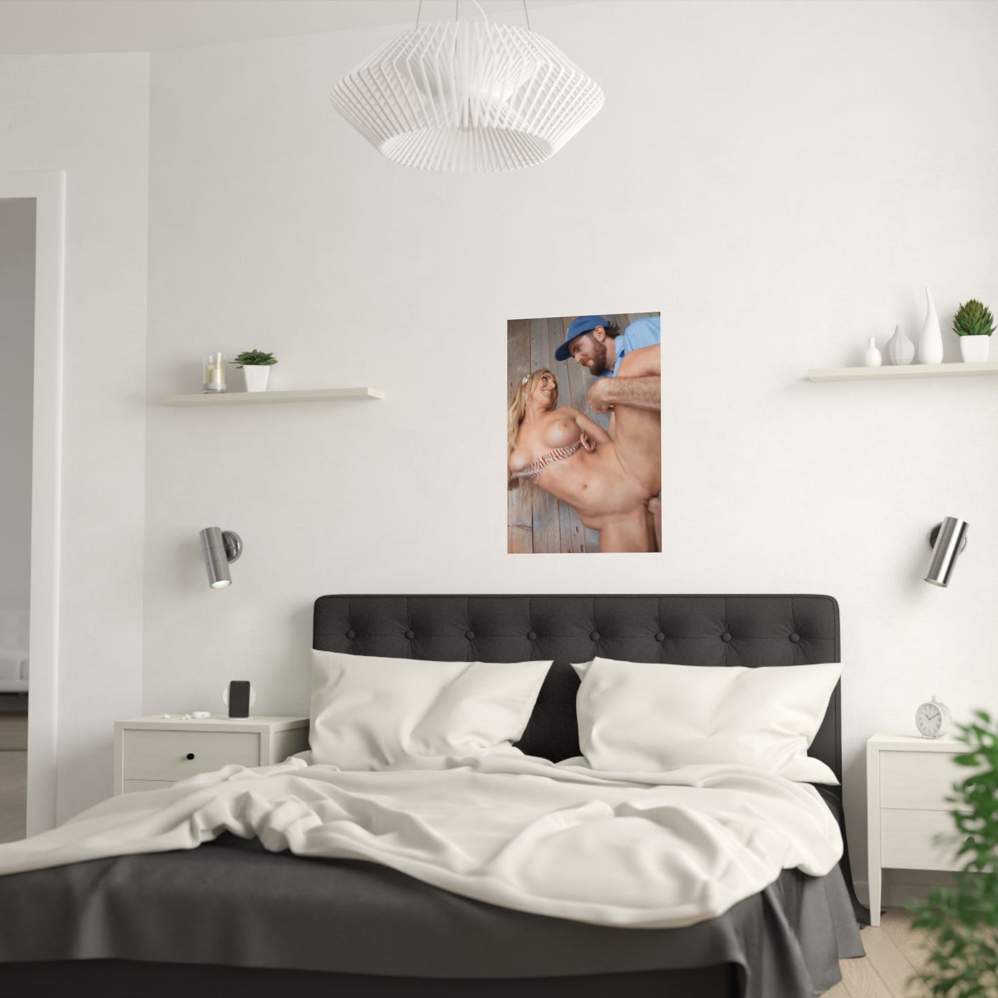 Satin Posters (210gsm) Blonde Fucking the Mailman