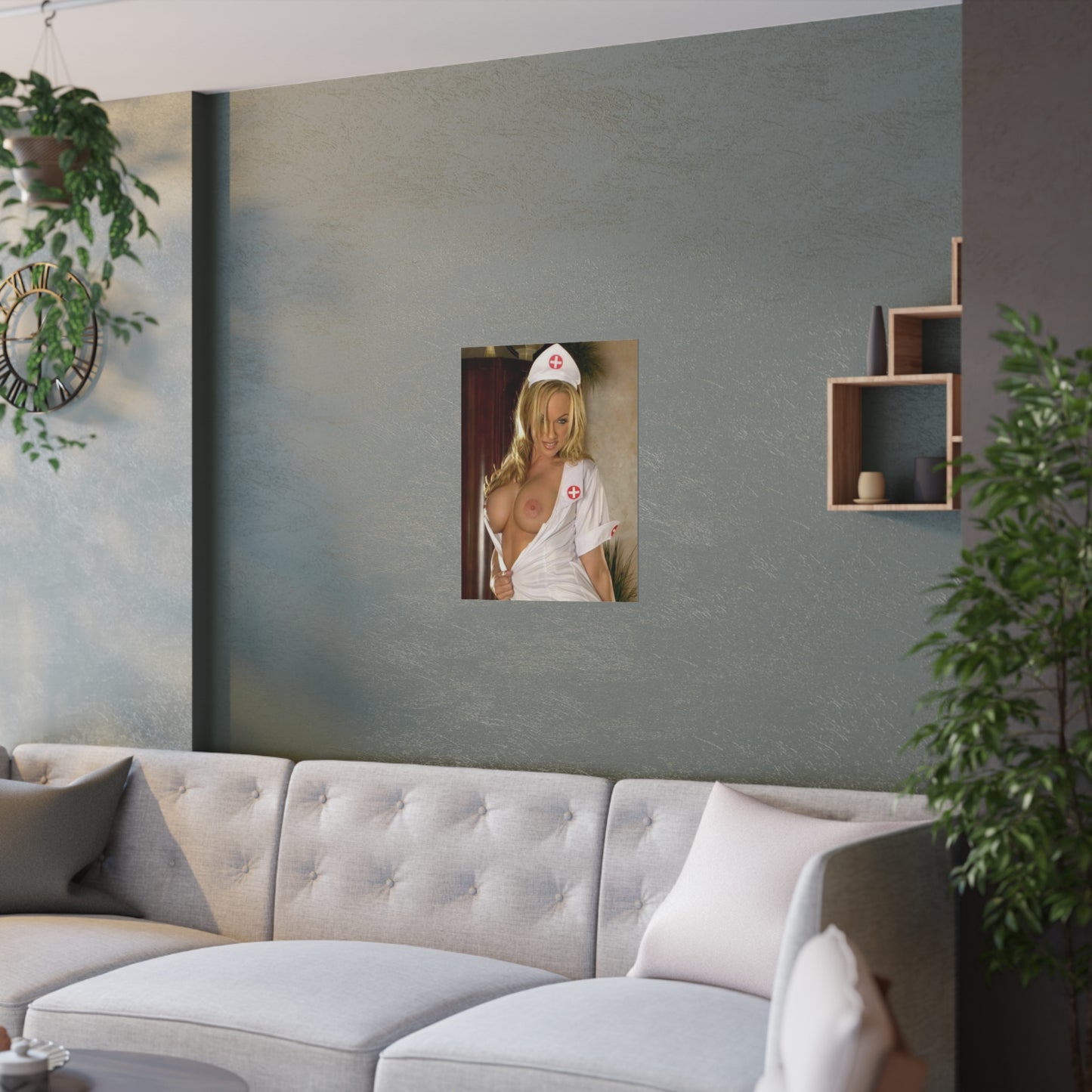 Satin Posters (210gsm) Sexy Nude Nurse