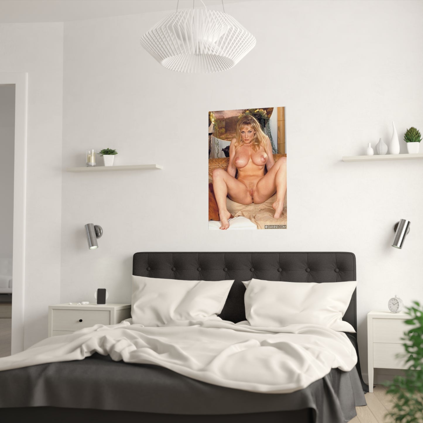 Satin Posters (210gsm) Retro Pornstar Danni Ashe Nude