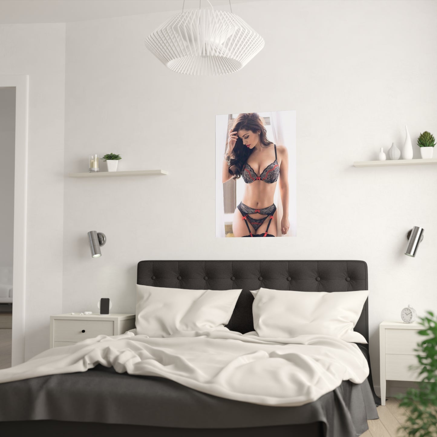 Satin Posters (210gsm) Sexy Babe Lingerie