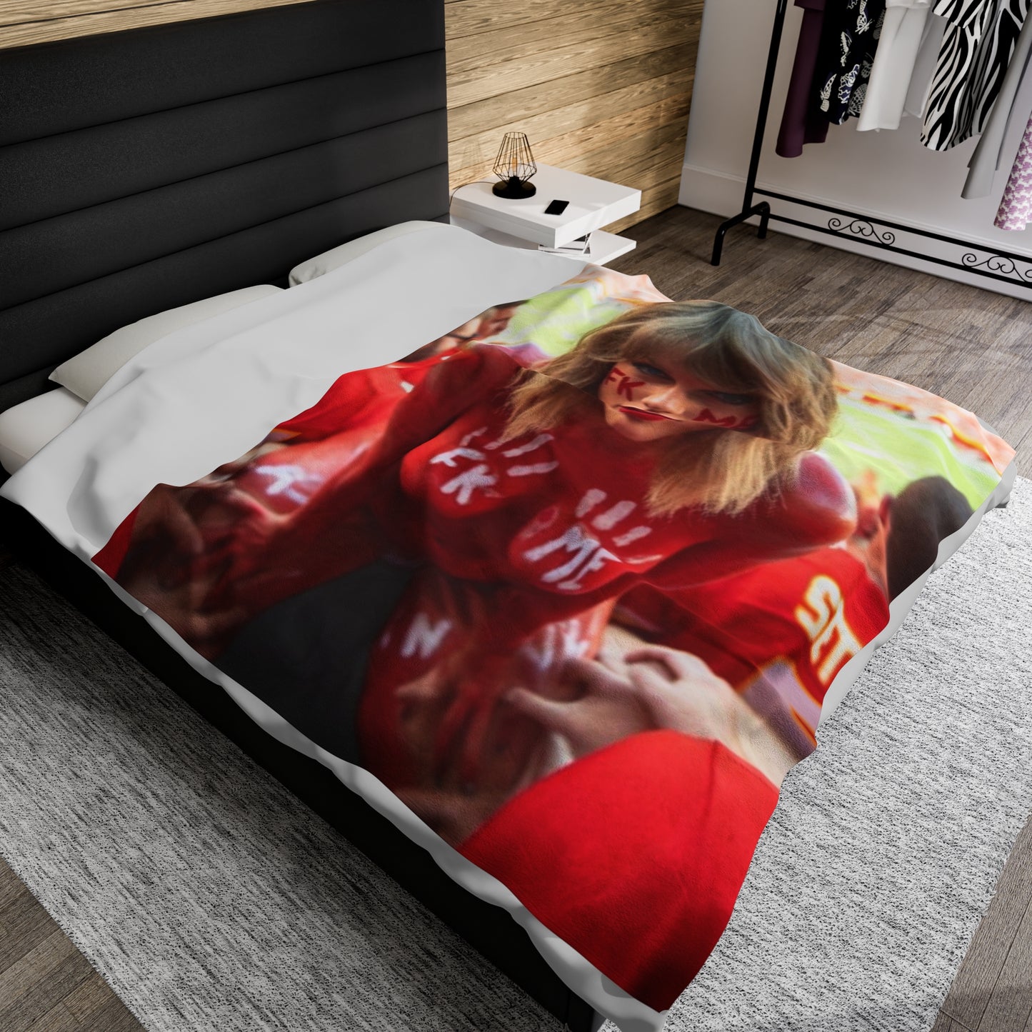 Velveteen Plush Blanket Taylor Swift AI Nudes