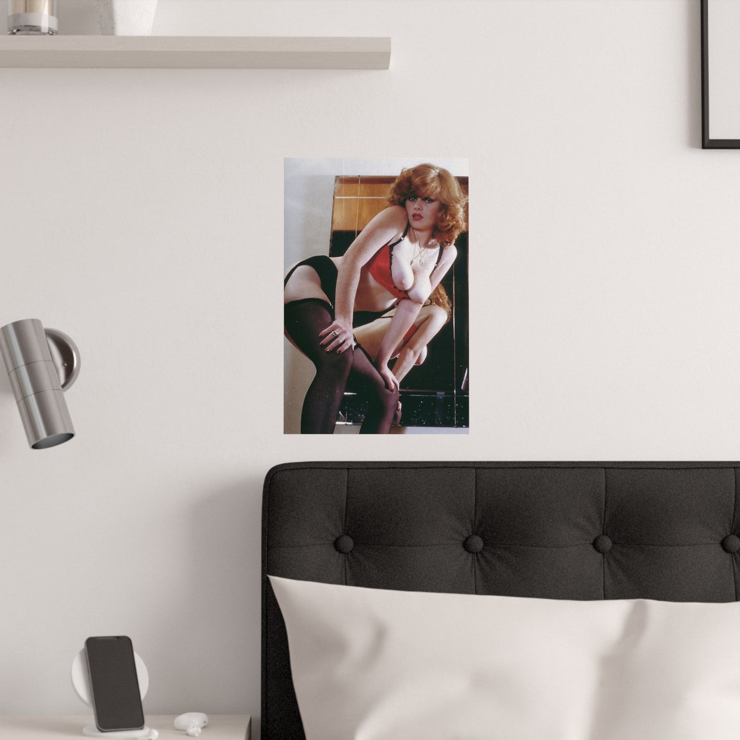 Satin Posters (210gsm) Retro Pornstar Lisa De Leeuw Nude
