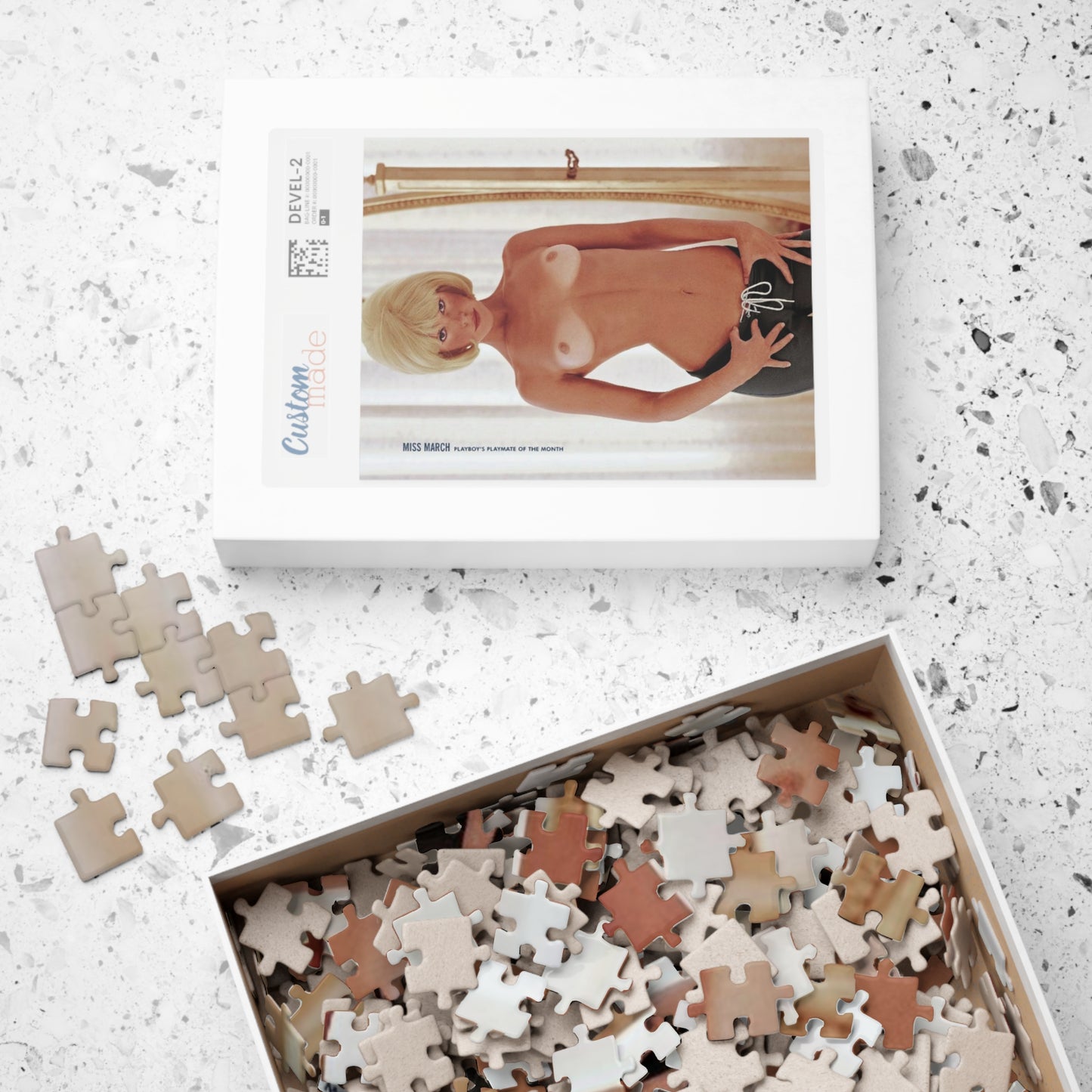 Puzzle (110, 252, 500, 1014-piece) Playboy Playmate March 1966 Priscilla Wright