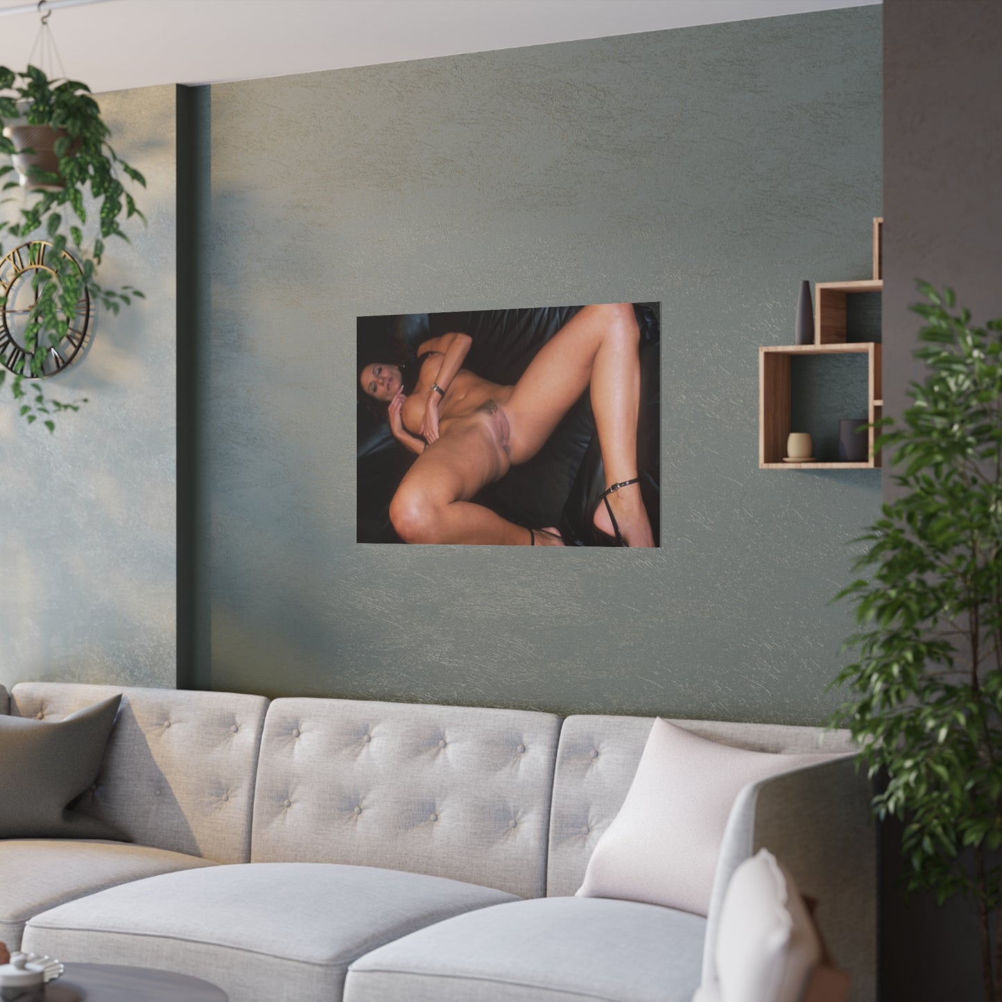 Satin Posters (210gsm) Retro Pornstar Sydnee Steele Nude
