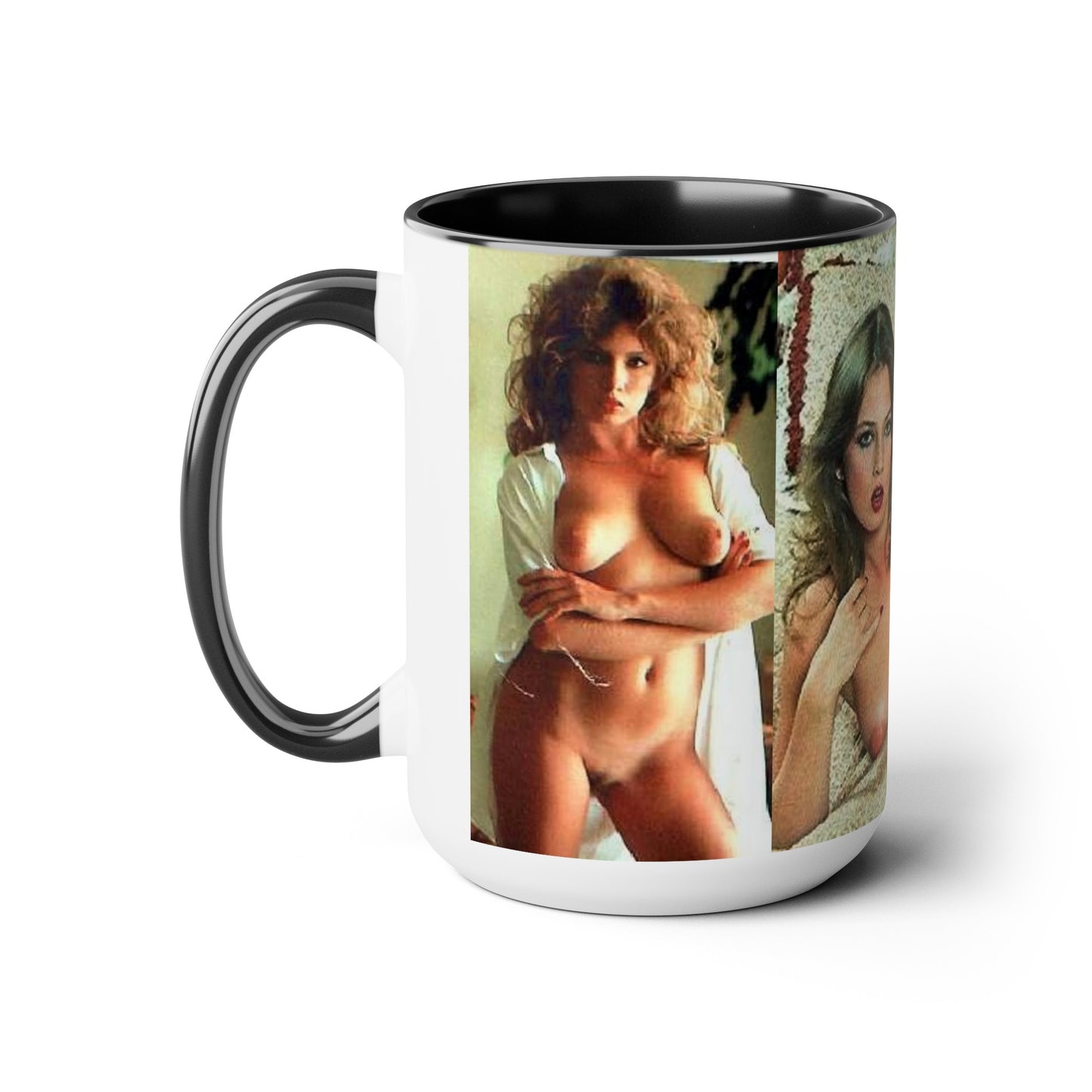 Two-Tone Coffee Mugs, 15oz Traci Lords Nude