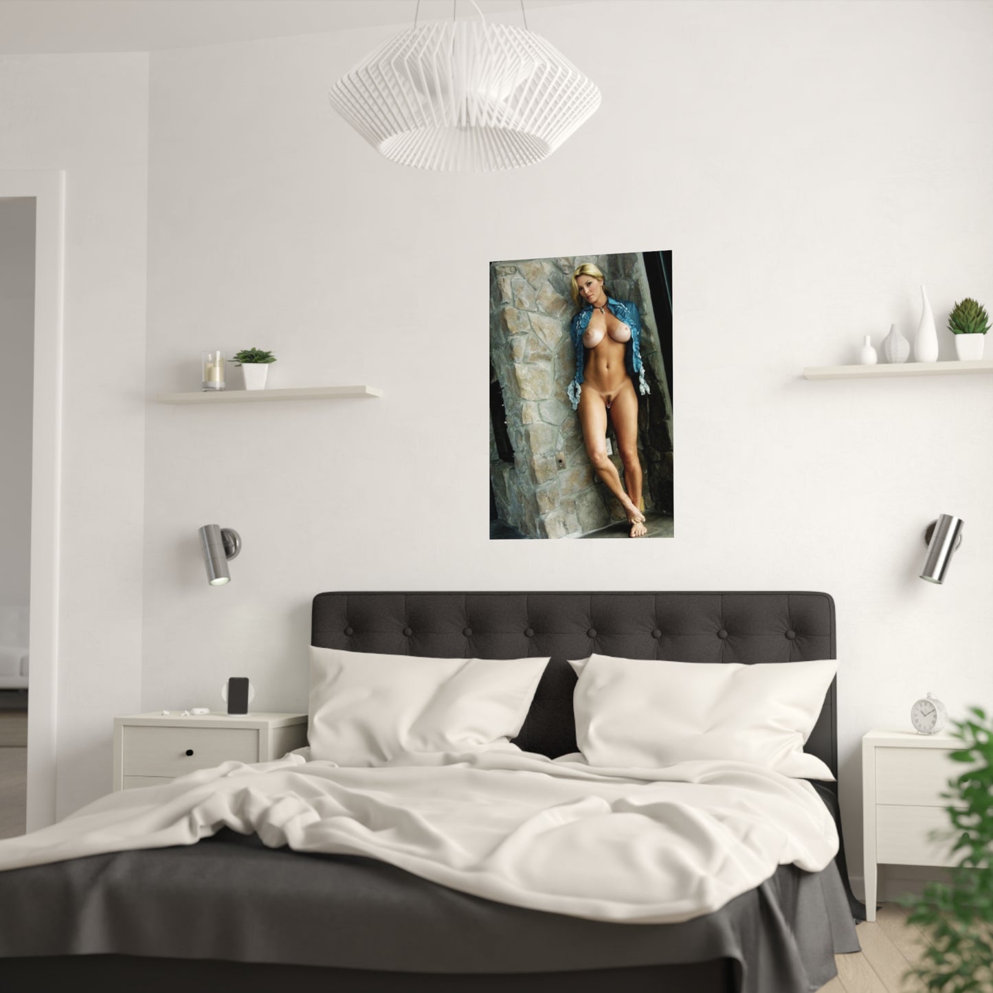 Satin Posters (210gsm) Retro Adult Star Janine Lindenmulder Nud