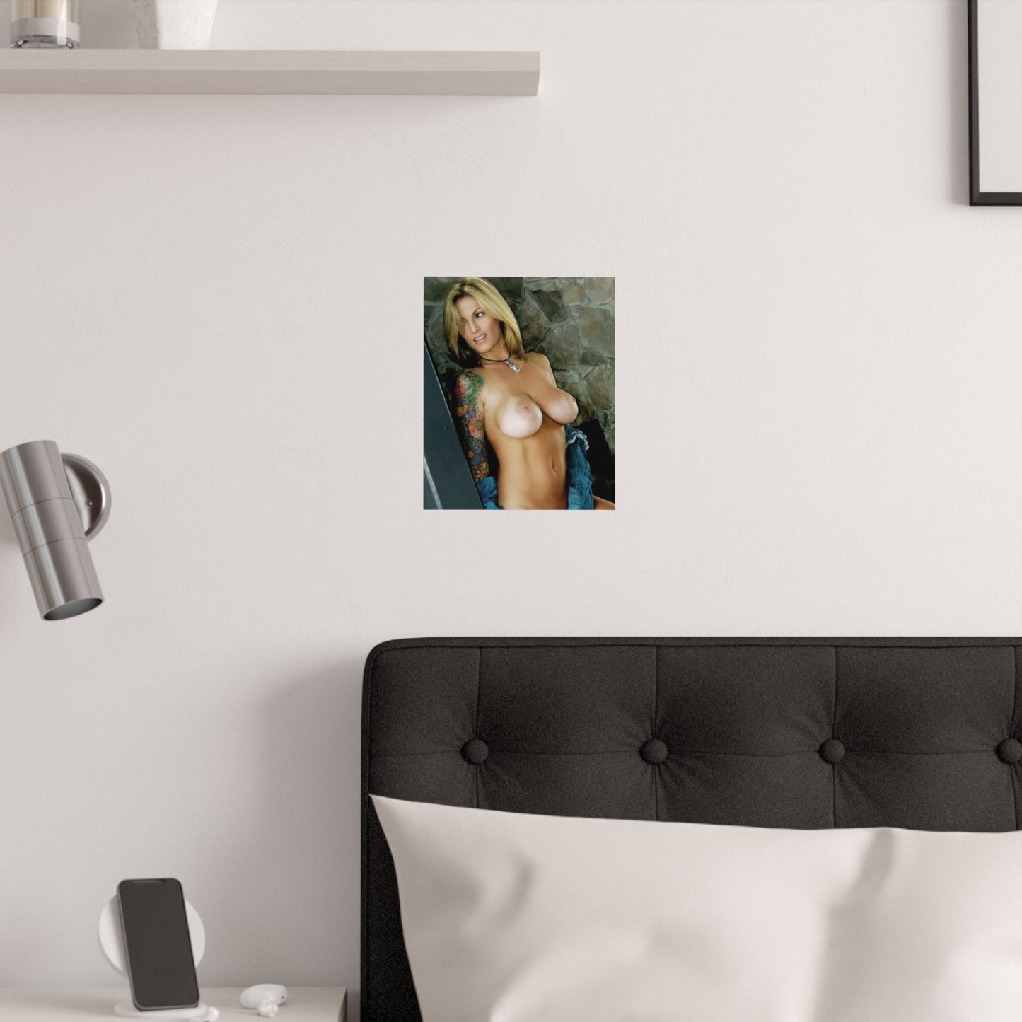 Satin Posters (210gsm) Retro Adult Star Janine Lindenmulder Nude