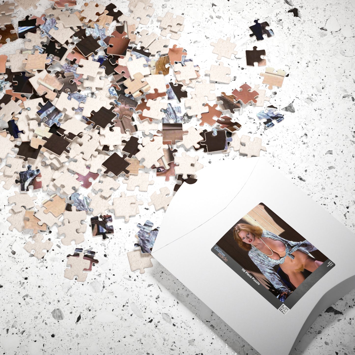 Puzzle (110, 252, 500, 1014-piece) Retro Porn Star Lisa De Leeuw Nude