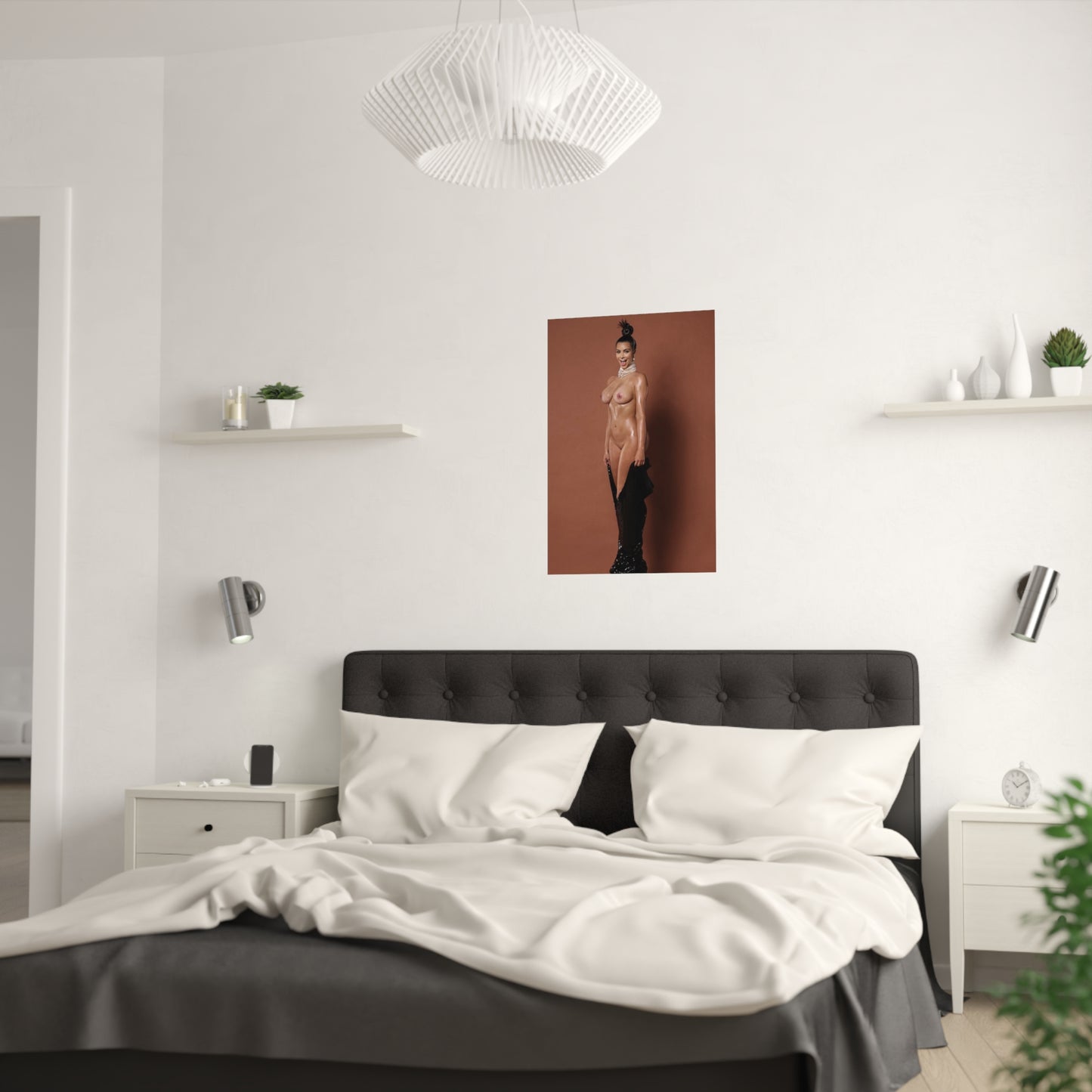 Satin Posters (210gsm) Kim Kardashian Nude