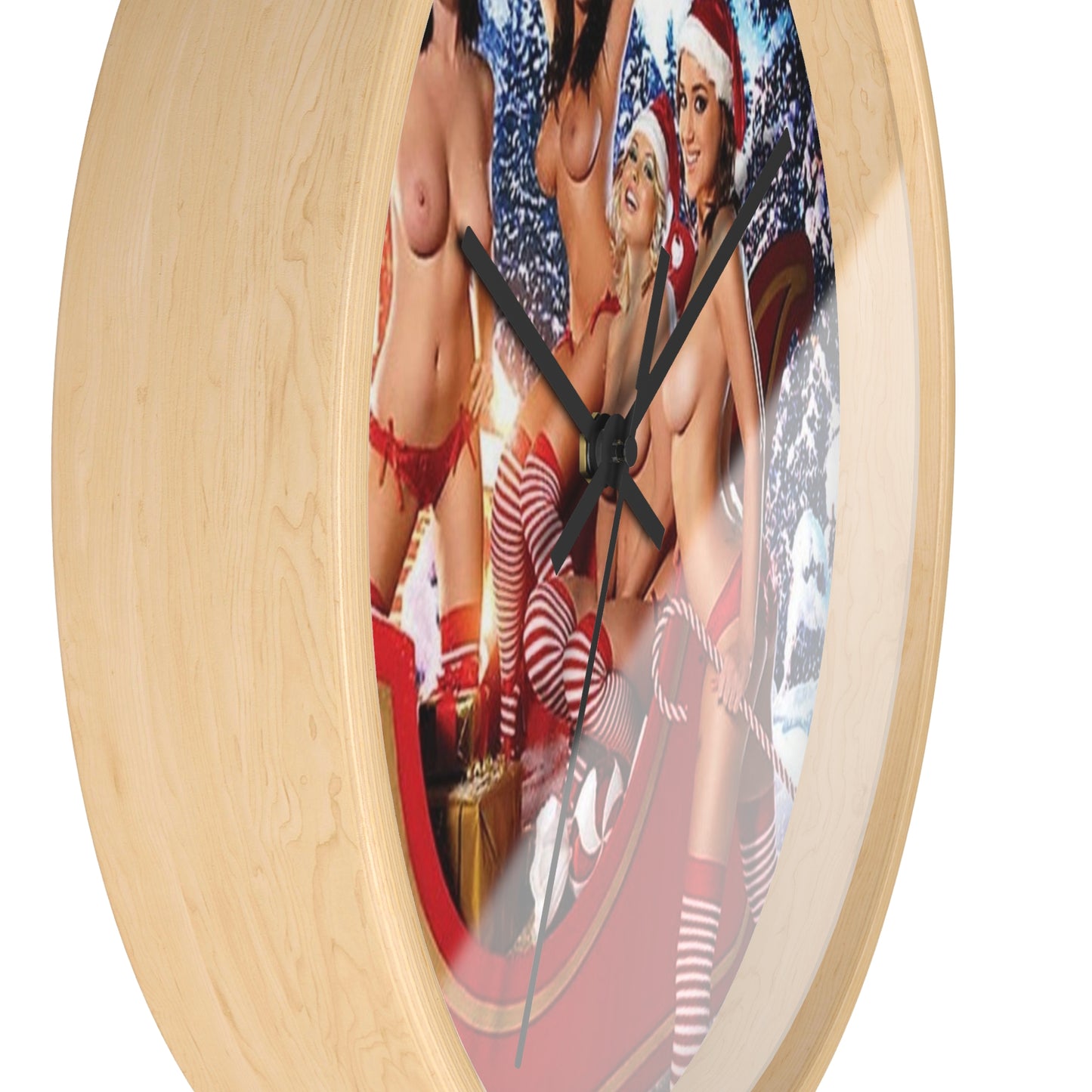 Wall Clock Pornstars Nude Christmas