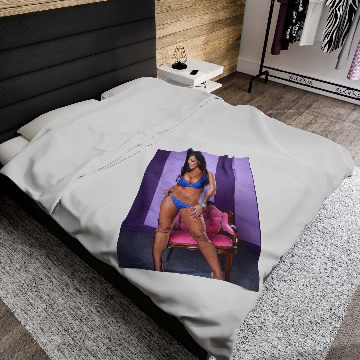 Velveteen Plush Blanket Lisa Ann Lingerie