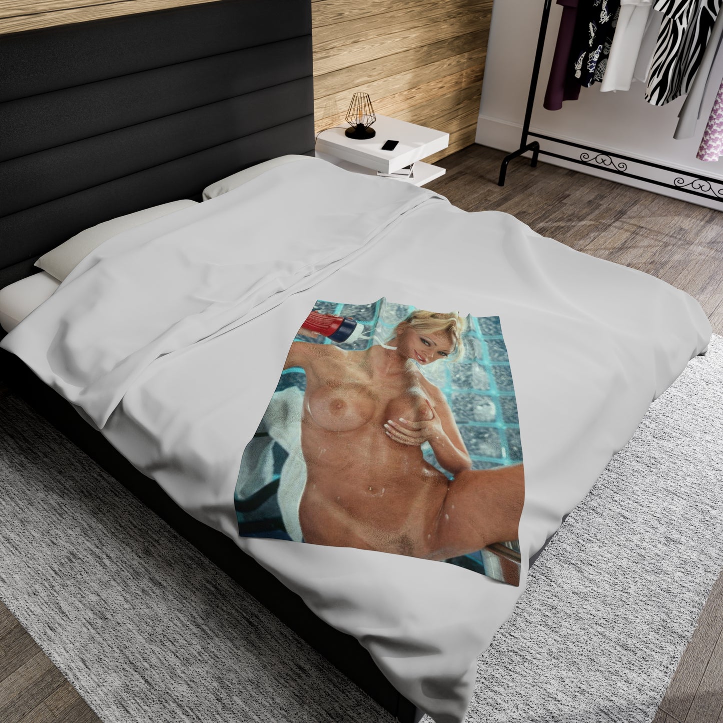 Velveteen Plush Blanket Pornstar Jenna Jameson Nude