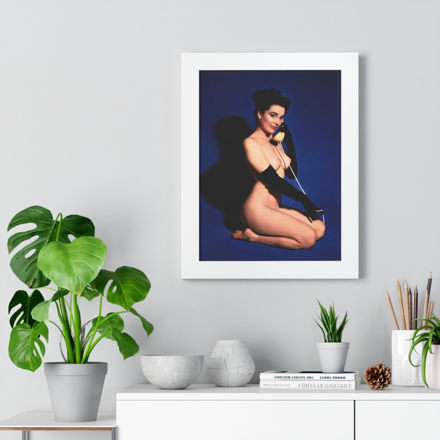 Framed Vertical Poster Playboy Playmate June 1954 Margie Harrison