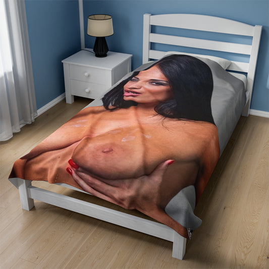 Velveteen Plush Blanket Anissa Kate Nude