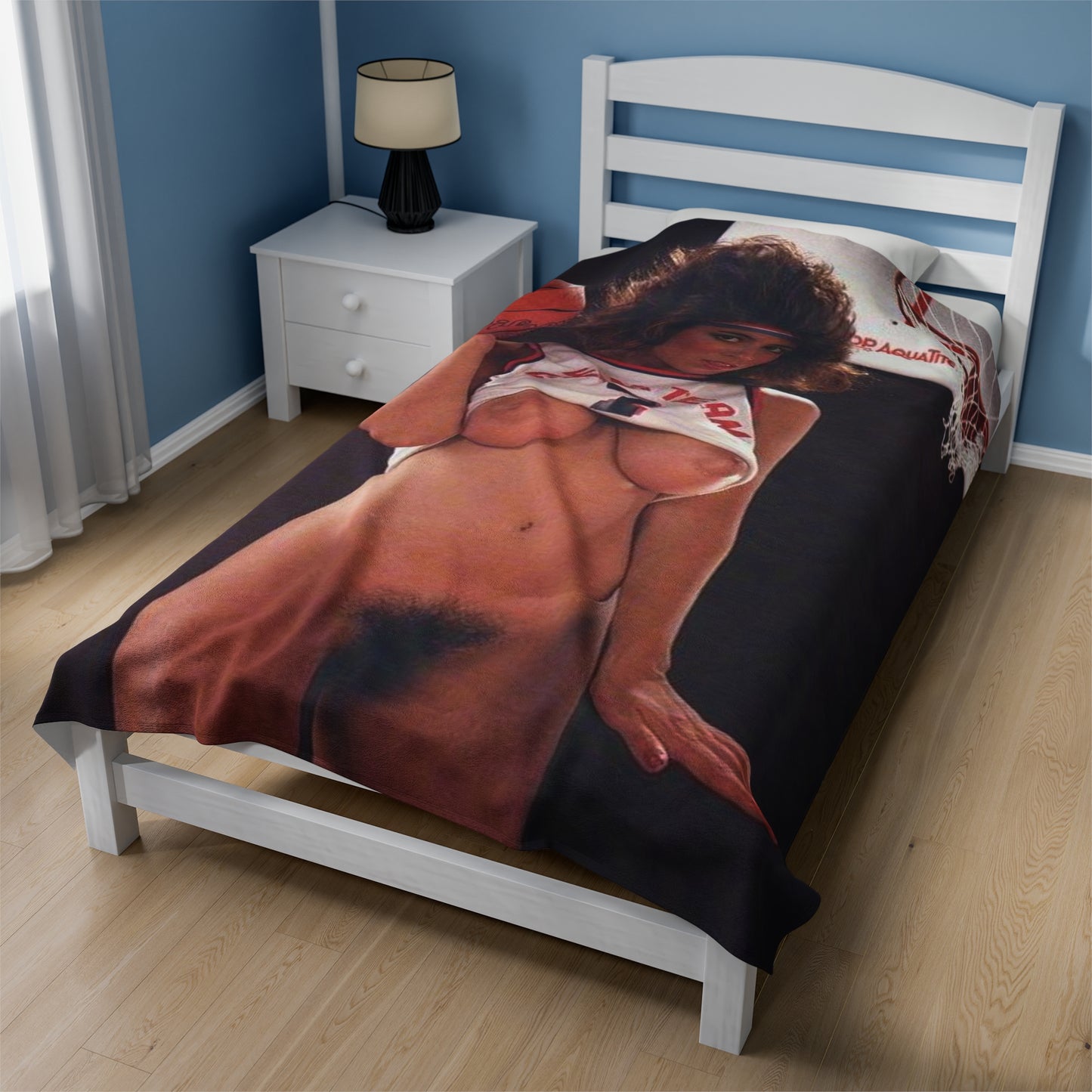 Velveteen Plush Blanket Retro Porn Star Christy Canyon Nude