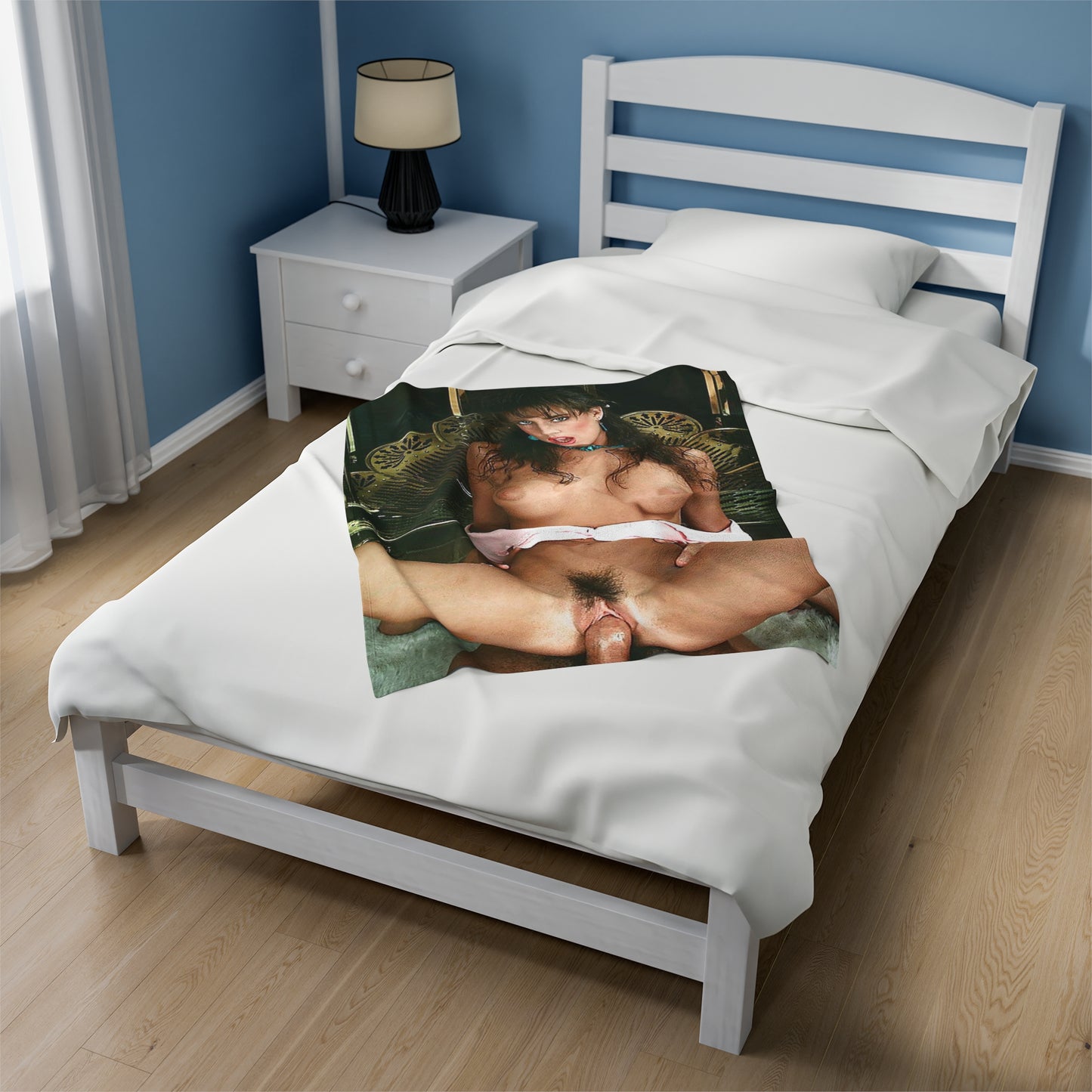 Velveteen Plush Blanket Racquel Darrian Nude