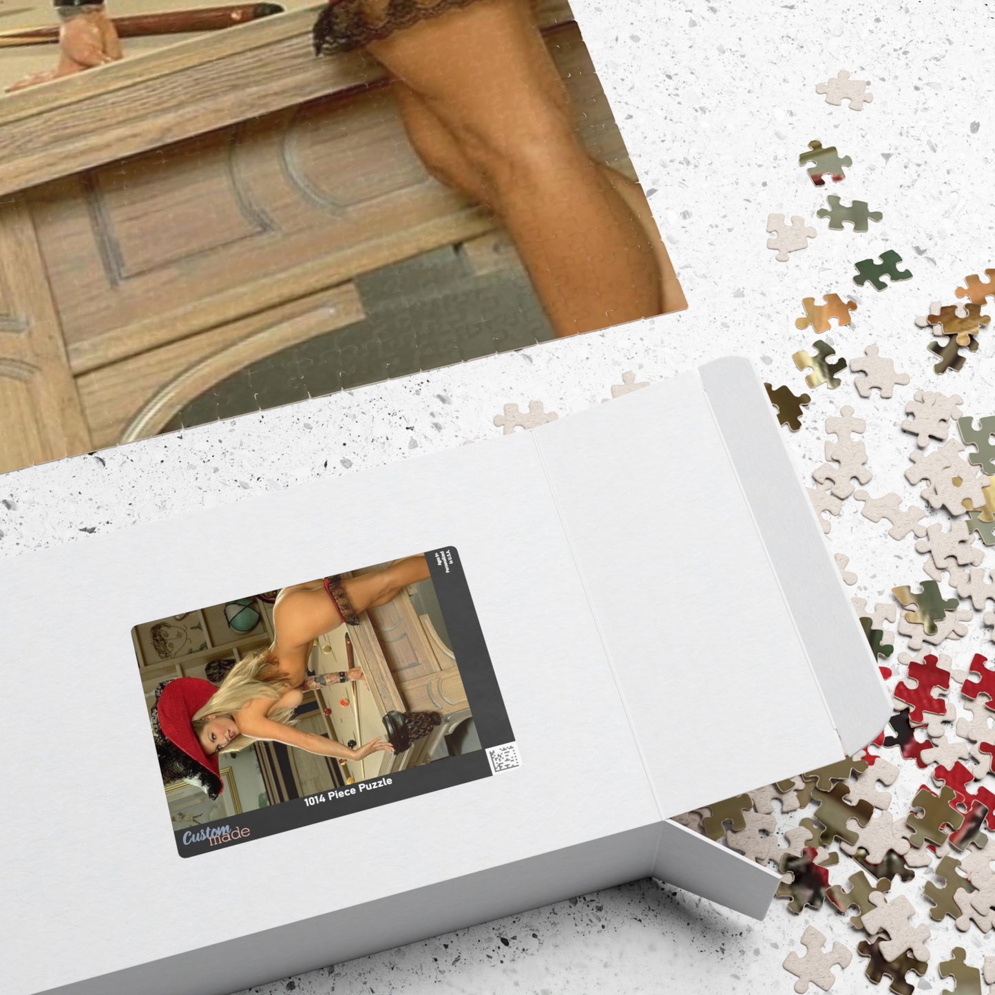 Puzzle (110, 252, 520, 1014-piece) Retro Adult Star Janine Lindenmulder Nude
