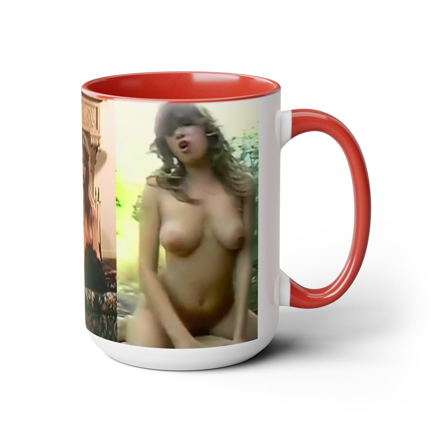 Two-Tone Coffee Mugs, 15oz Traci Lords Nude