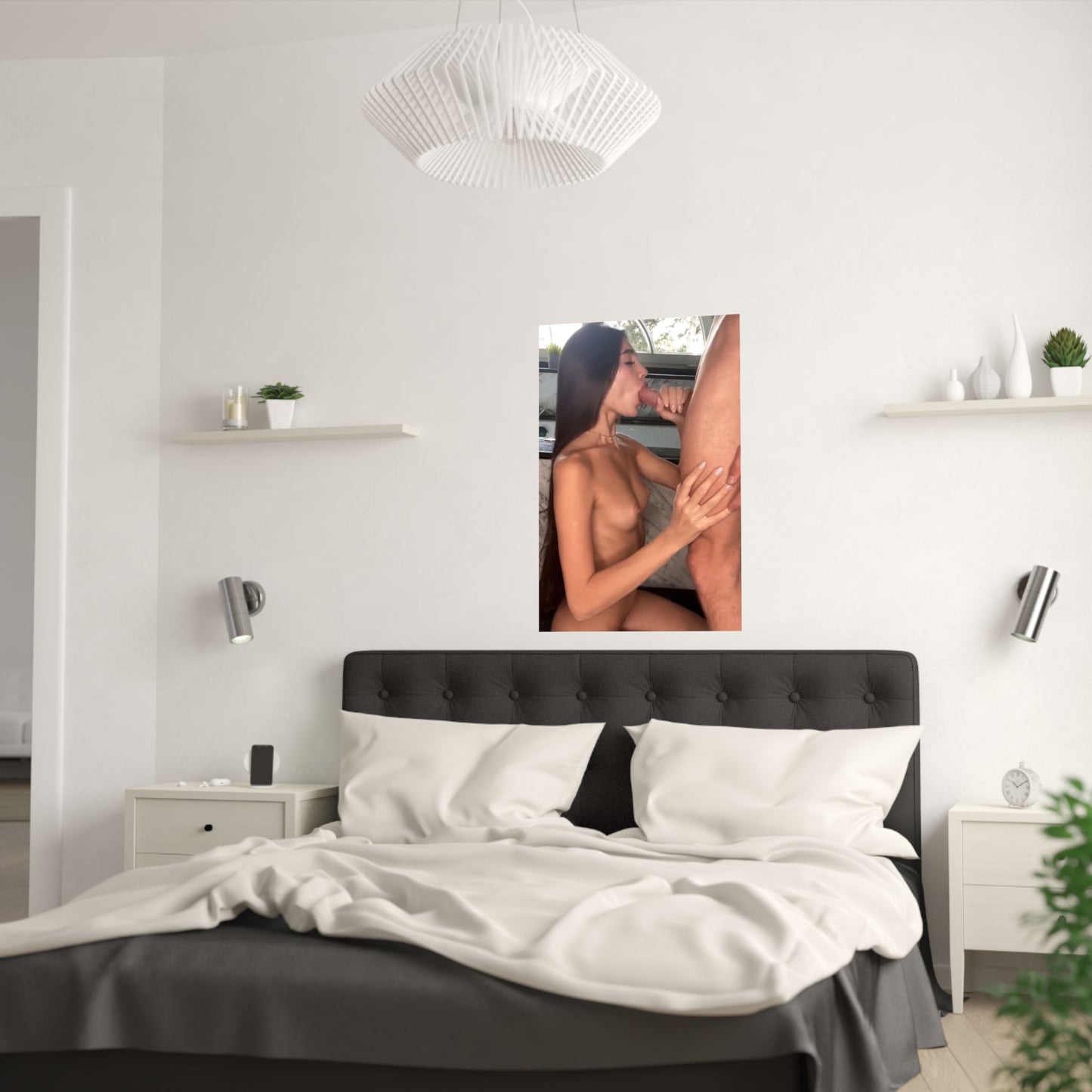 Satin Posters (210gsm) Skinny Teen Sucking Cock