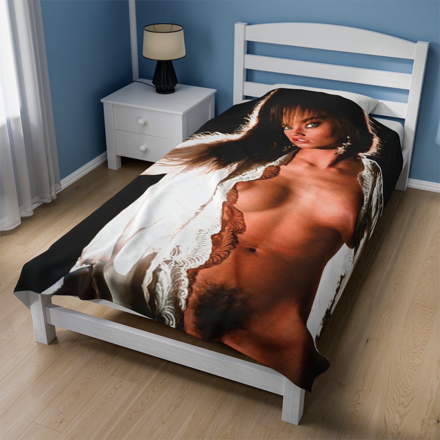 Velveteen Plush Blanket Pornstar Racquel Darrian Nude