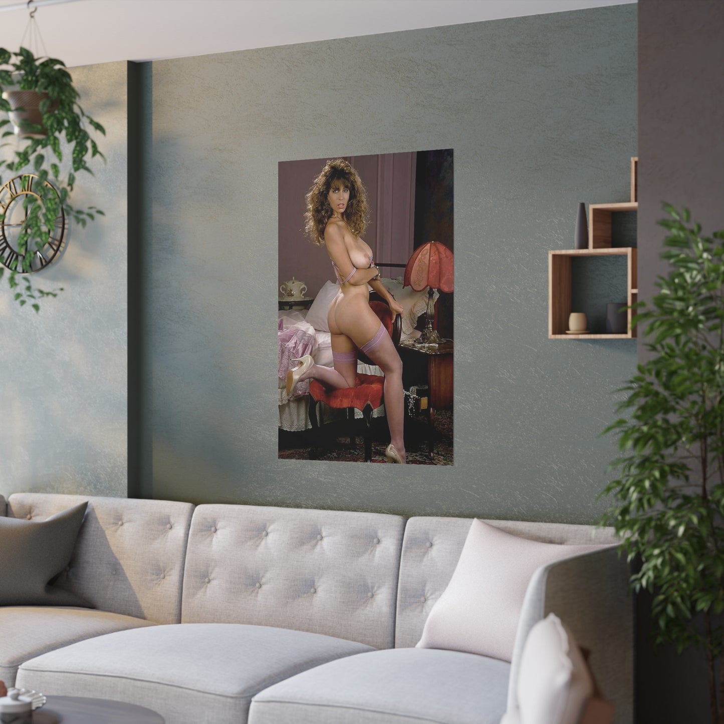 Satin Posters (210gsm) Retro Porn Star Christy Canyon Nude