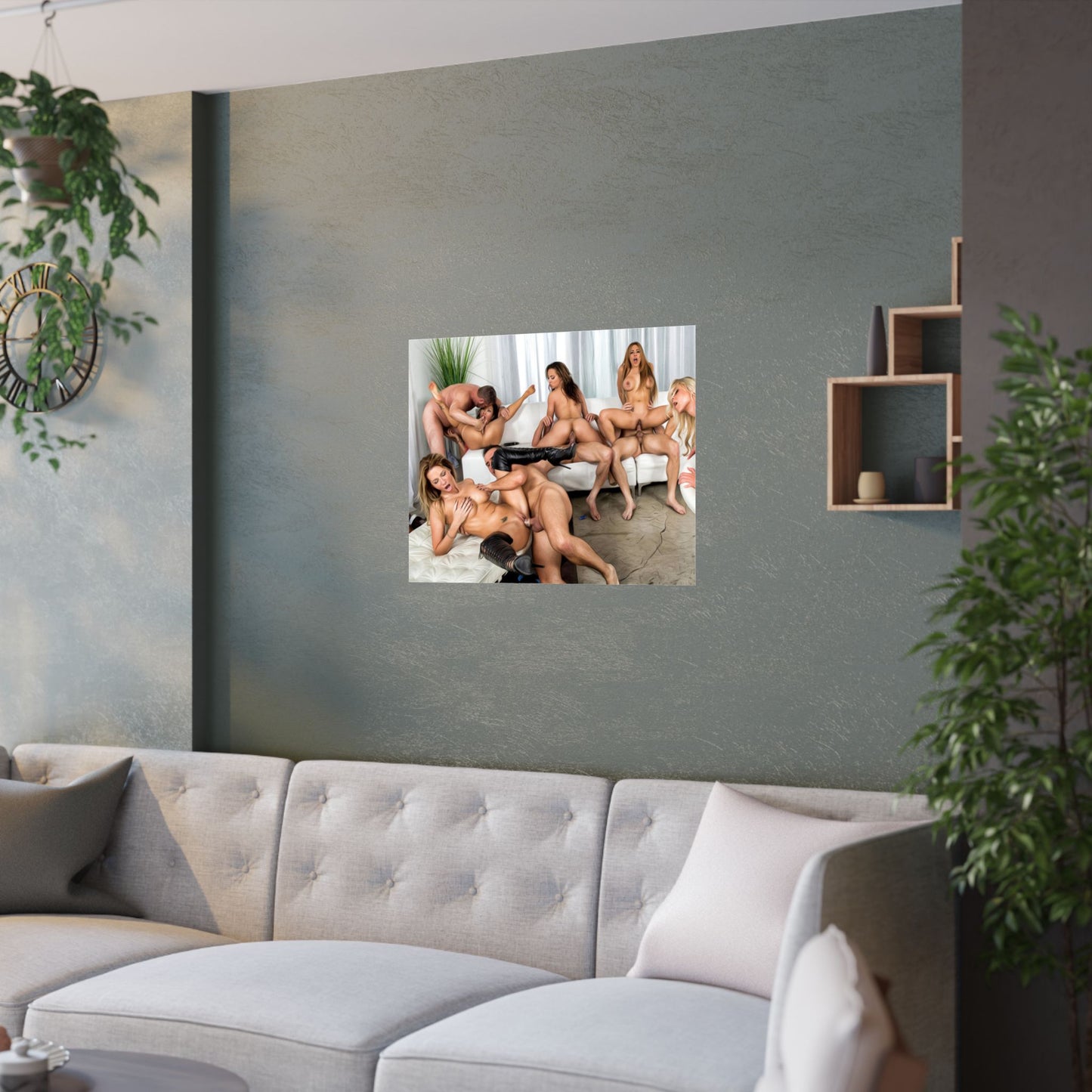 Satin Posters (210gsm) Hardcore Orgy Porn Stars