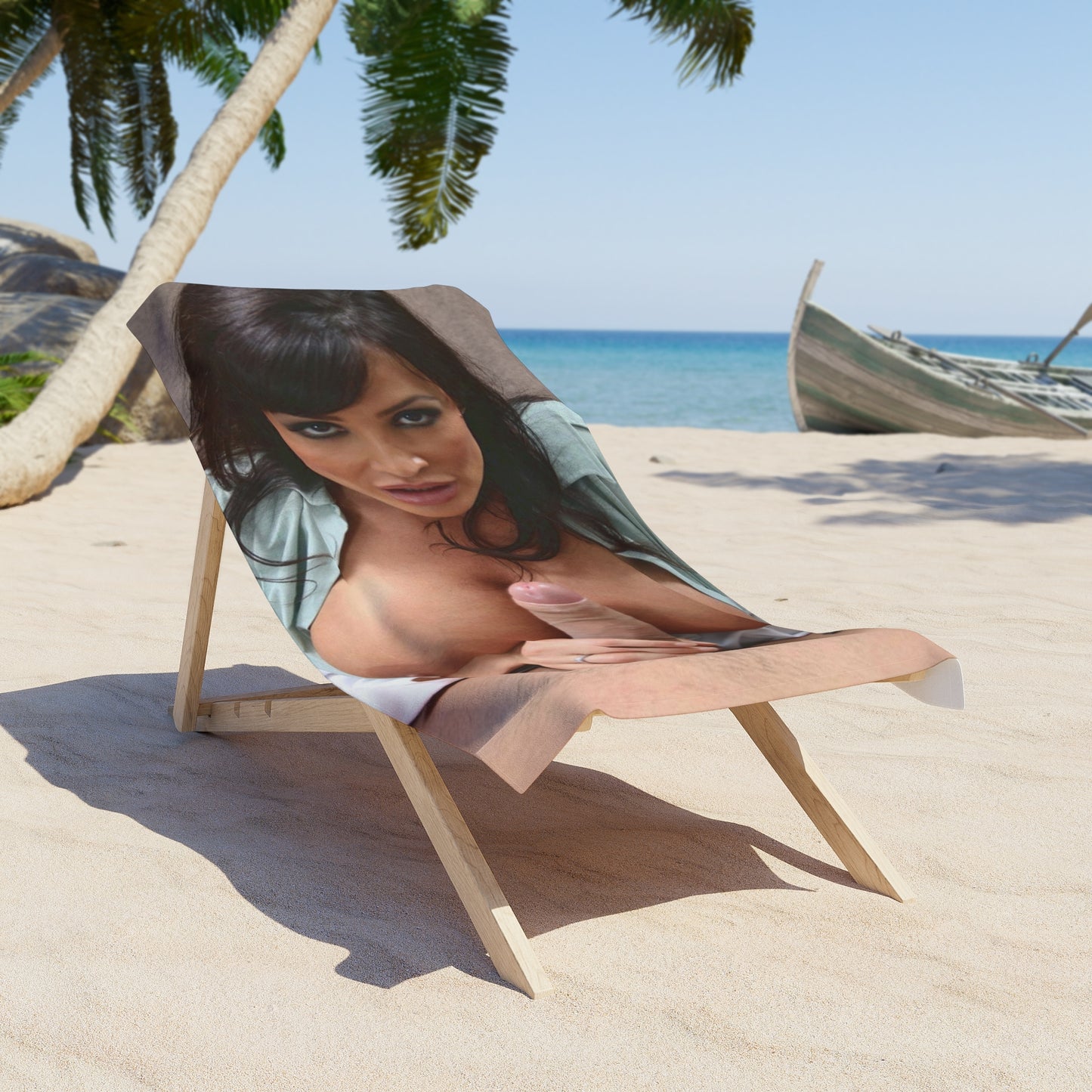 Beach Towel Pornstar Lisa Ann POV Cumrag Cum Rag Nude Naked