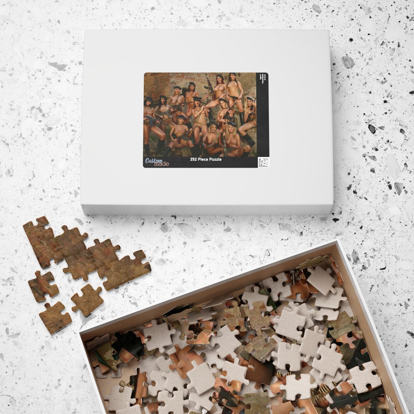 Puzzle (110, 252, 520, 1014-piece) Hot Nude Chicks with Guns