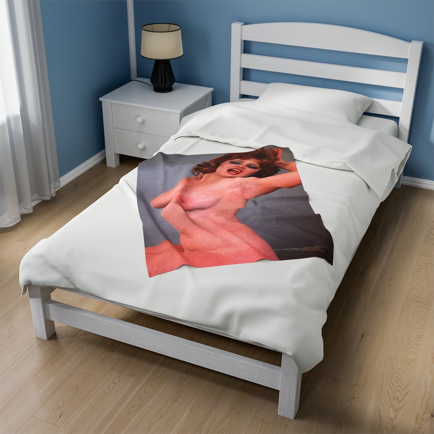 Velveteen Plush Blanket Retro Pornstar Lisa De Leeuw Nude