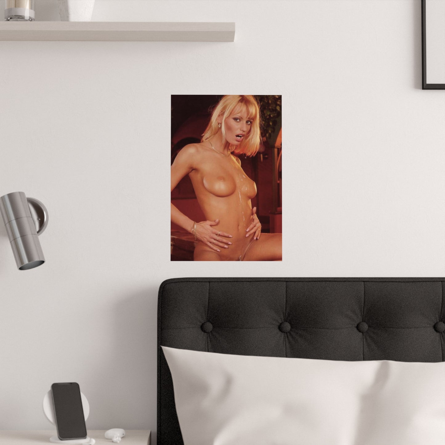Satin Posters (210gsm) Retro Pornstar Anita Blond