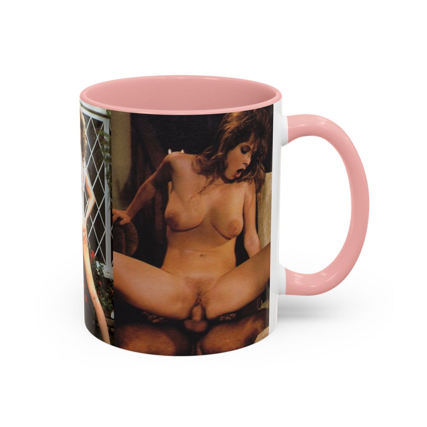 Accent Coffee Mug (11, 15oz) Retro Pornstar Traci Lords Nude