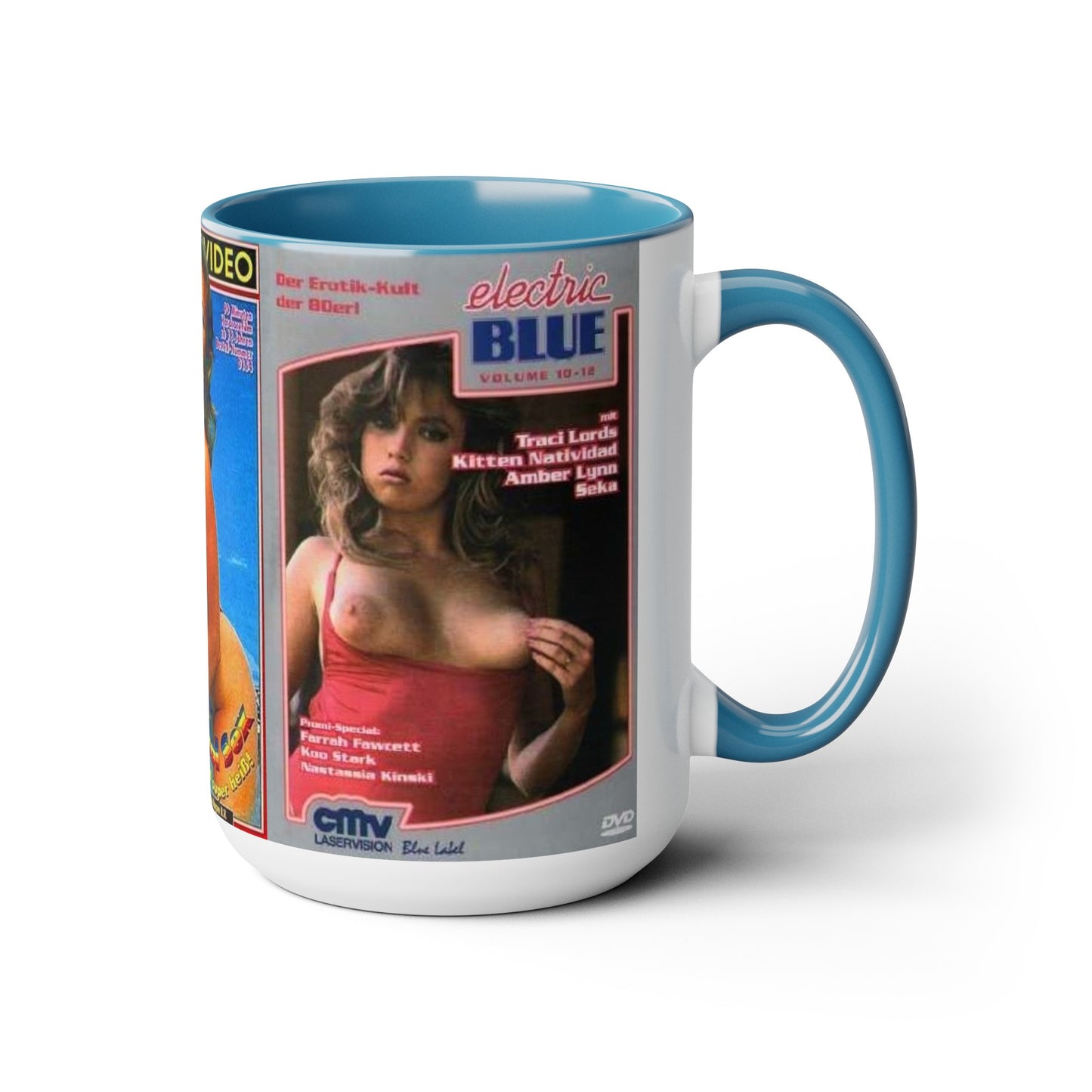 Two-Tone Coffee Mugs, 15oz Traci Lords Nude