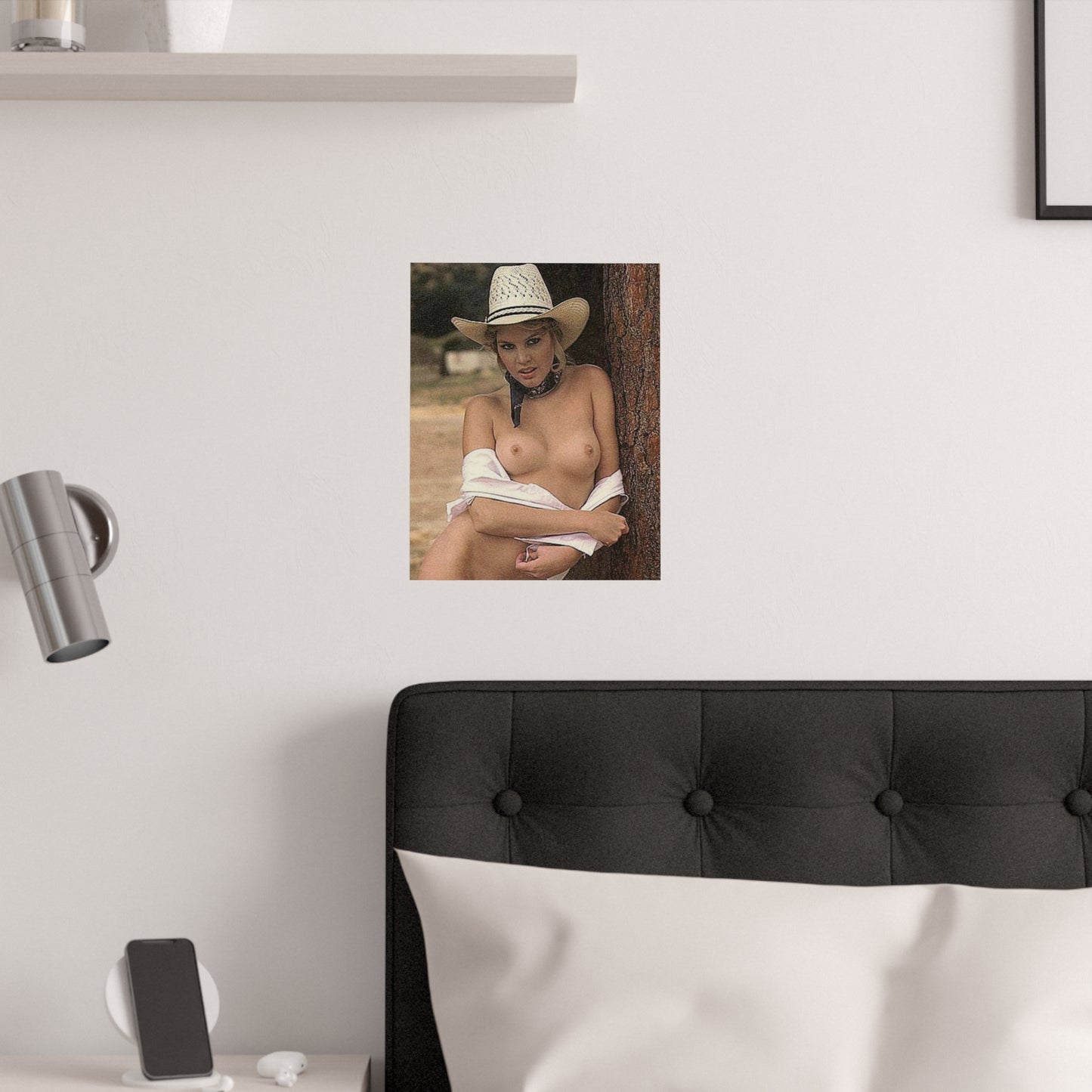 Satin Posters (210gsm) Retro Pornstar Shauna Grant Nude