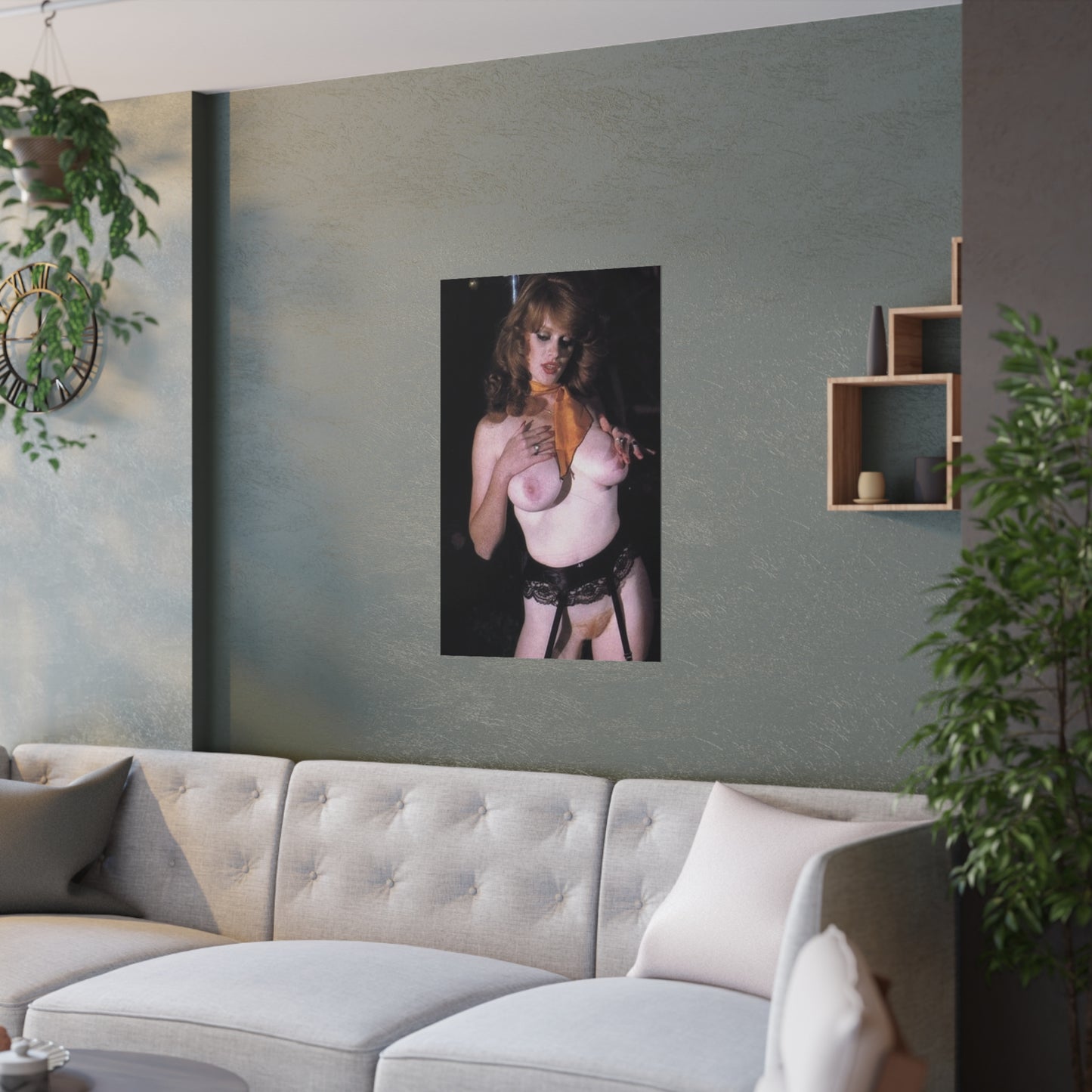 Satin Posters (210gsm) Retro Porn Star Lisa De Leeuw Nude