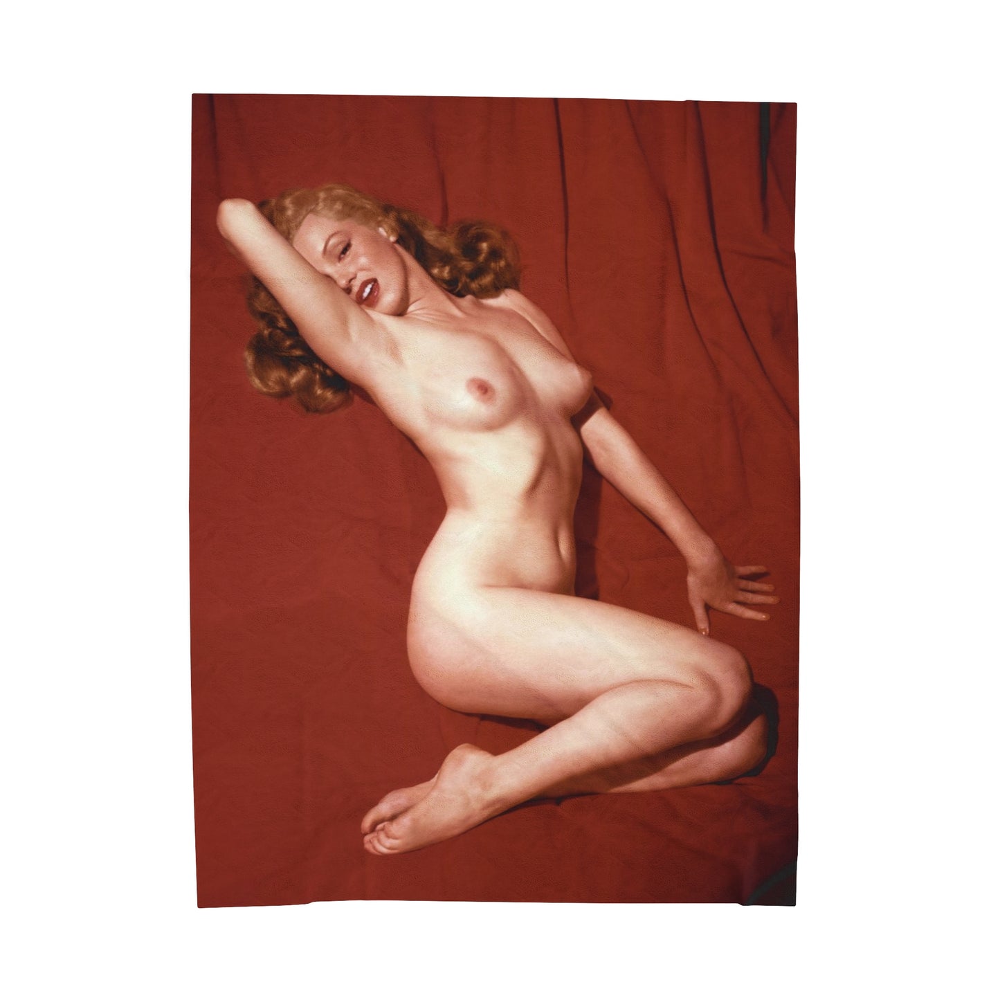 Velveteen Plush Blanket Playboy Playmate December 1953 Marilyn Monroe