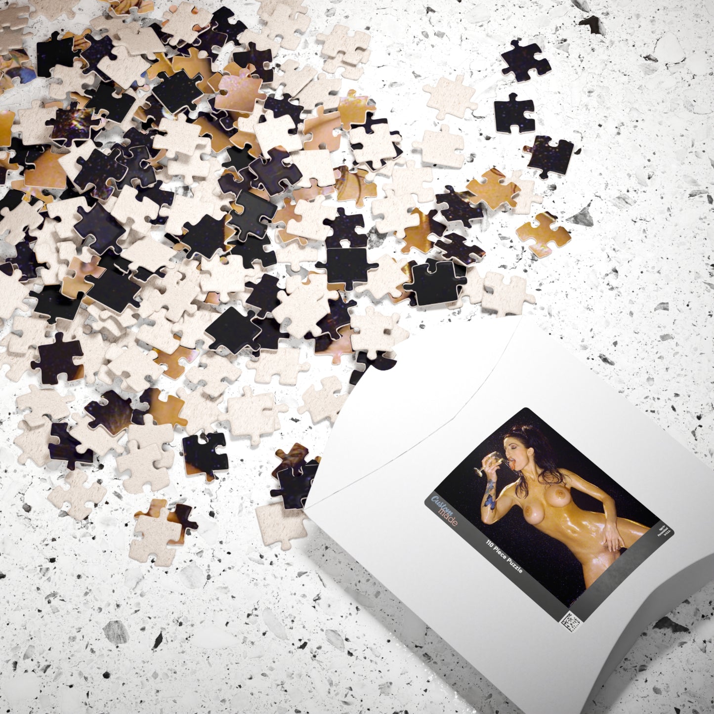 Puzzle (110, 252, 520, 1014-piece) Retro Adult Star Janine Lindenmulder Nude