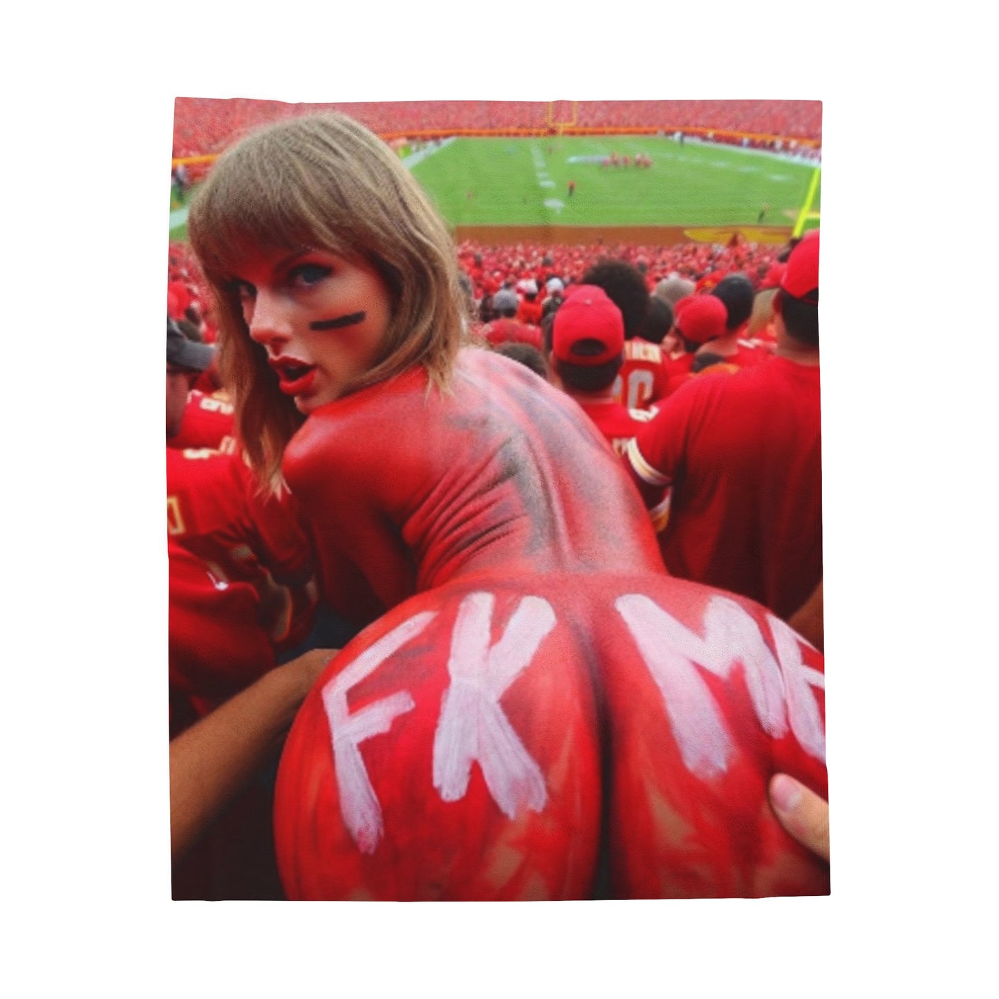 Velveteen Plush Blanket Taylor Swift AI Nudes