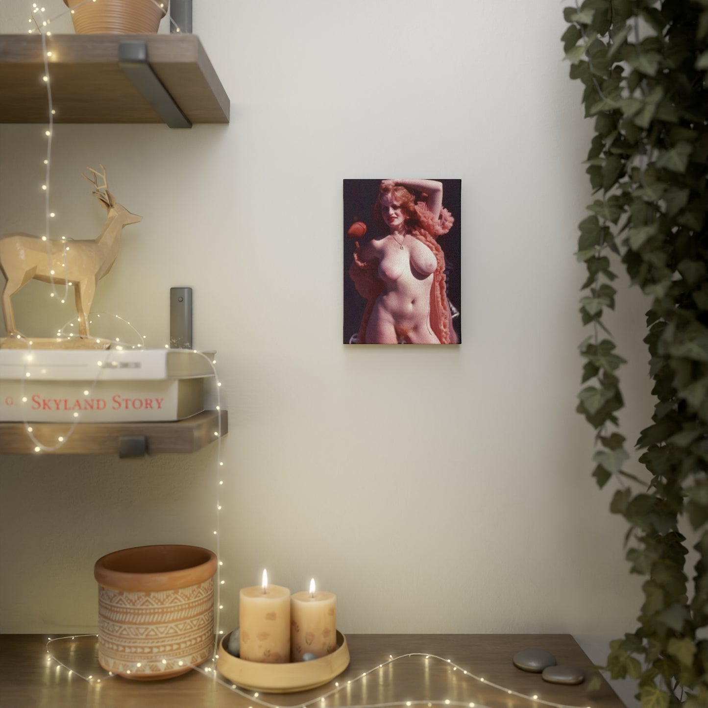 Canvas Photo Tile Retro Porn Star Lisa De Leeuw Nude